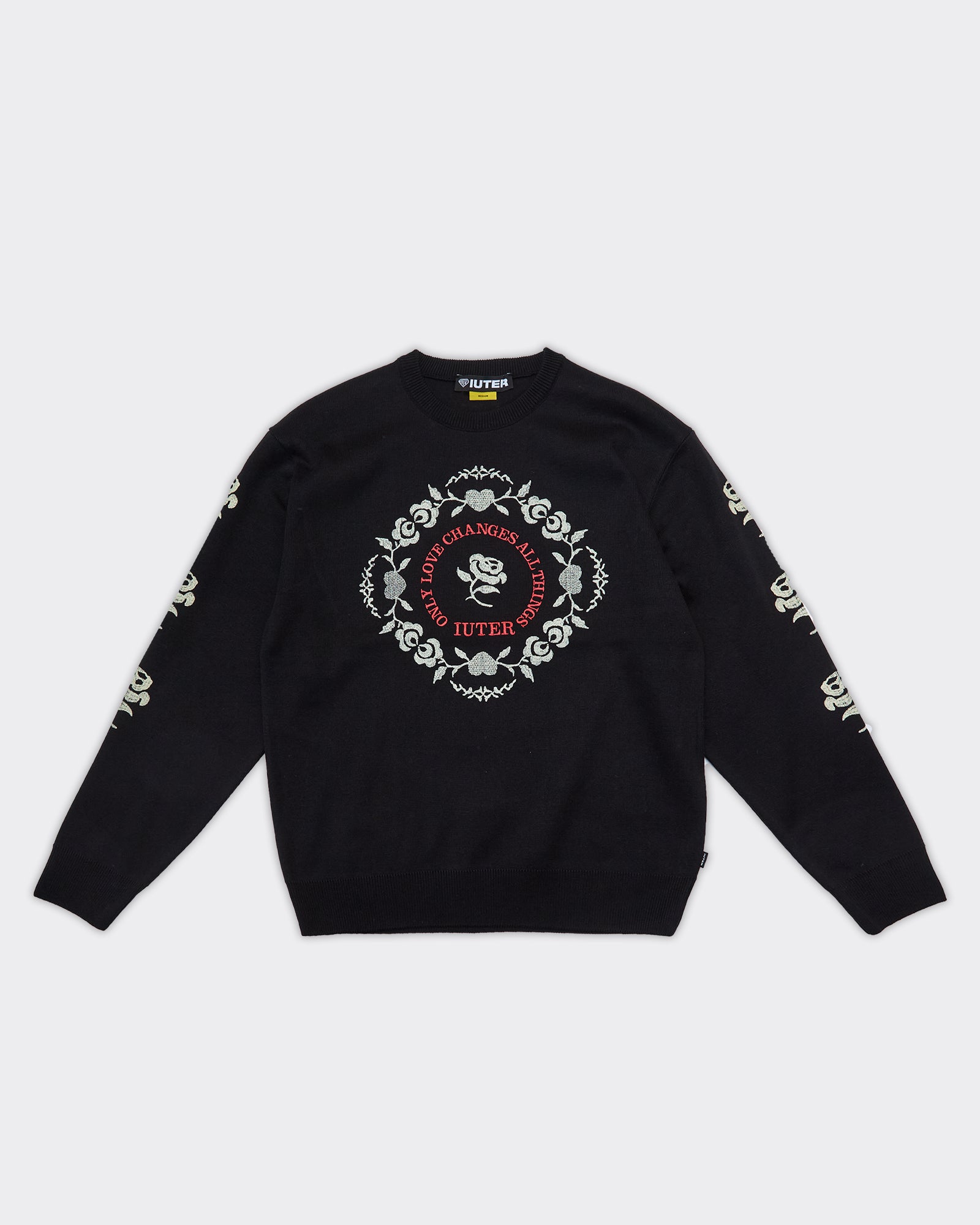 Maglione Floral Nero