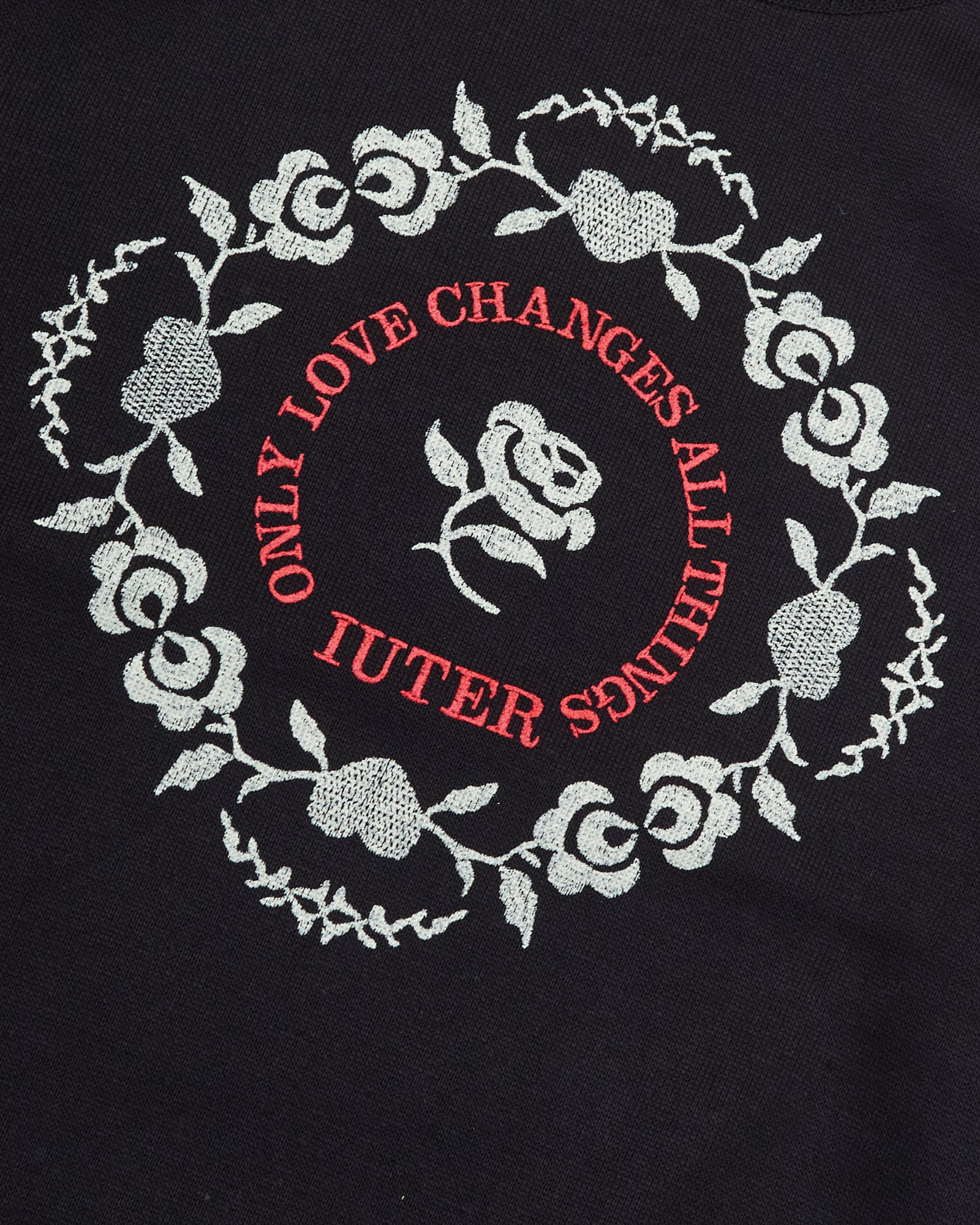 Maglione Floral Nero