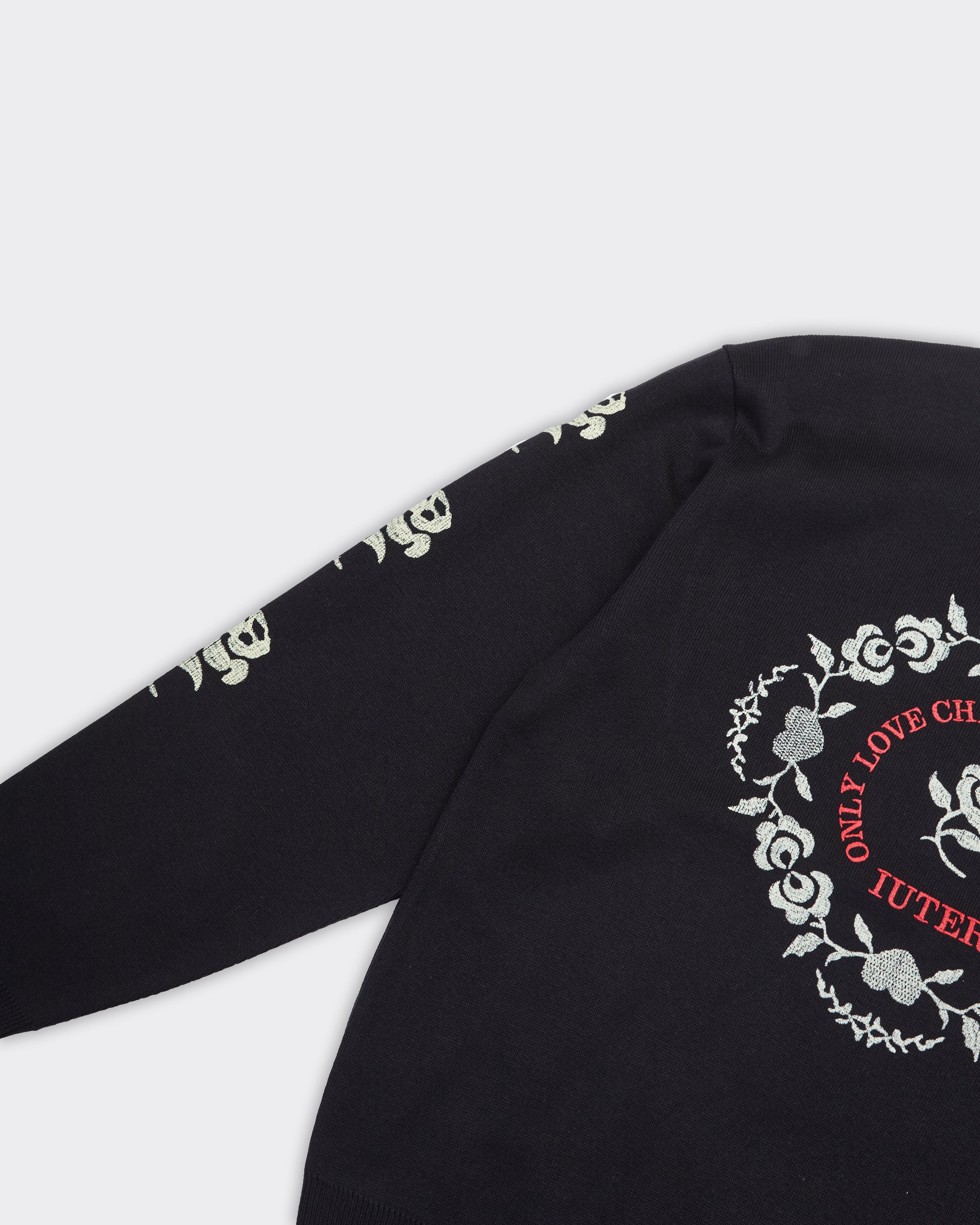 Maglione Floral Nero