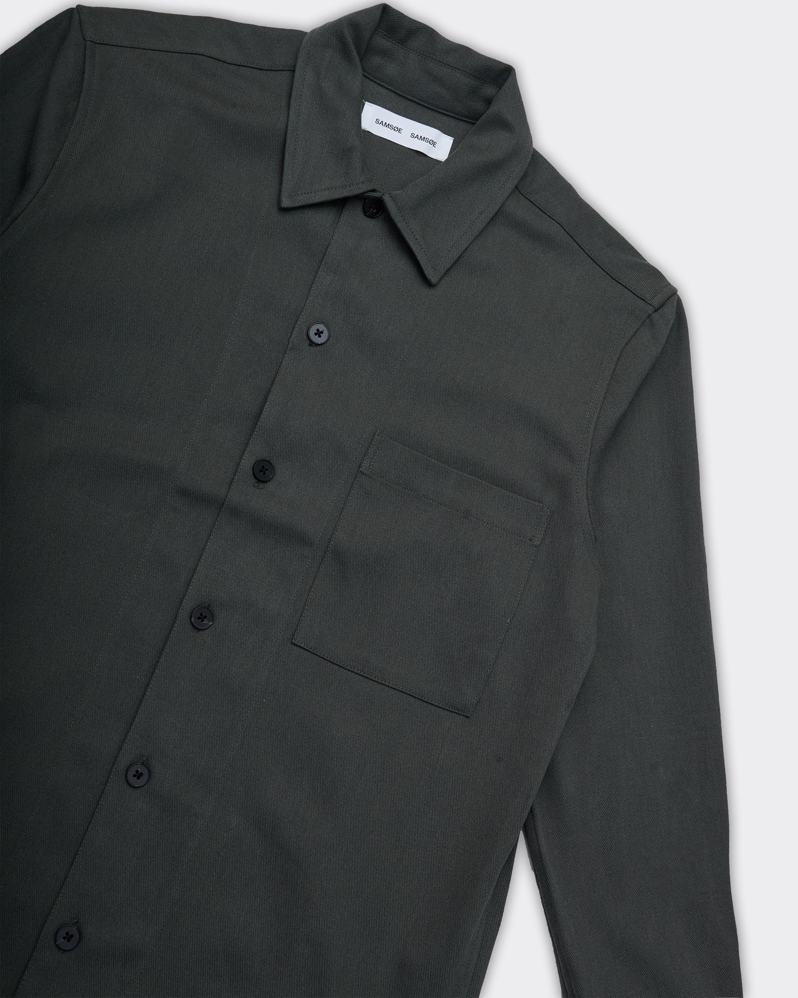 Camicia Overshirt Sadamon Verde Scuro