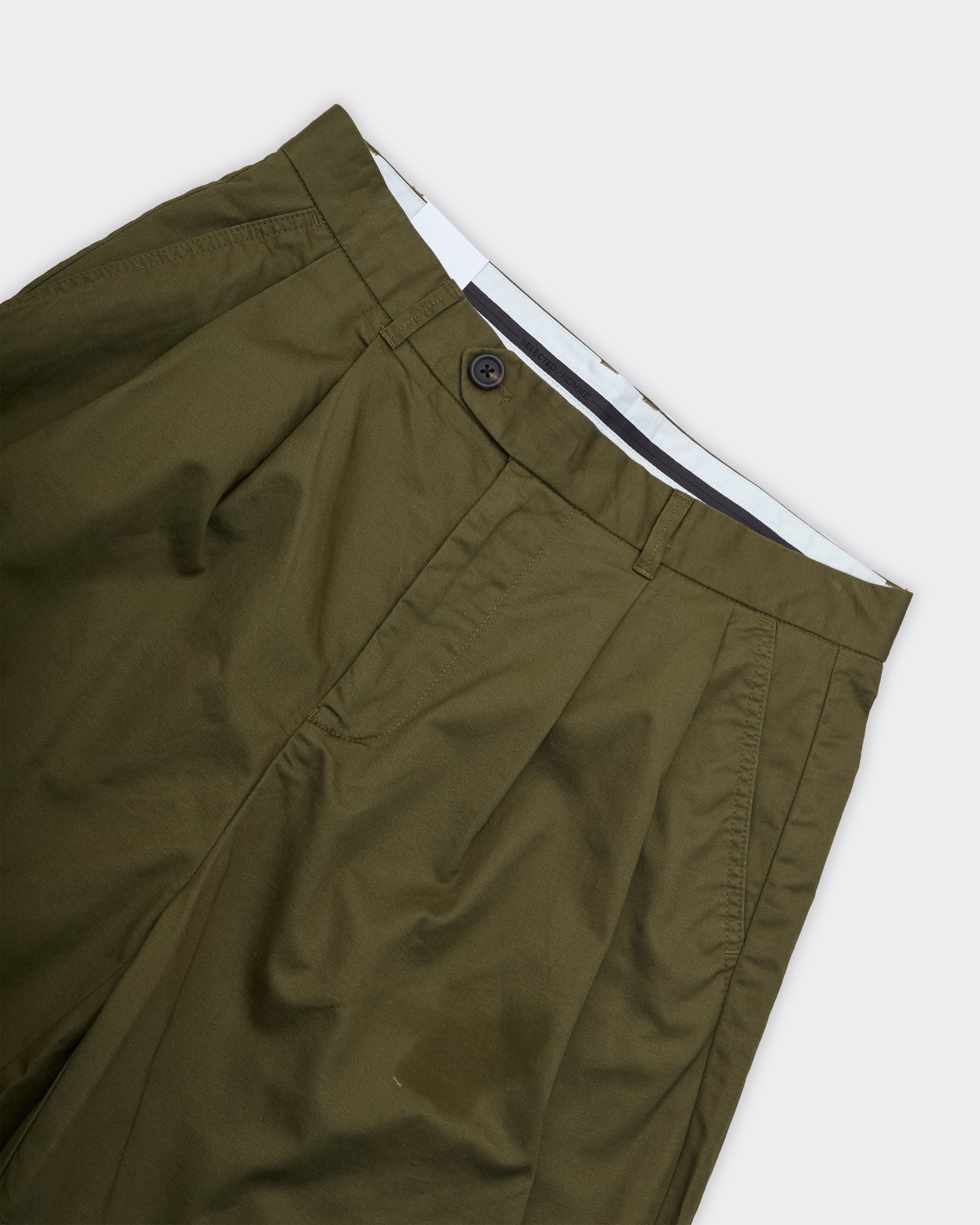 Shorts Adam Loose Pleat Verde