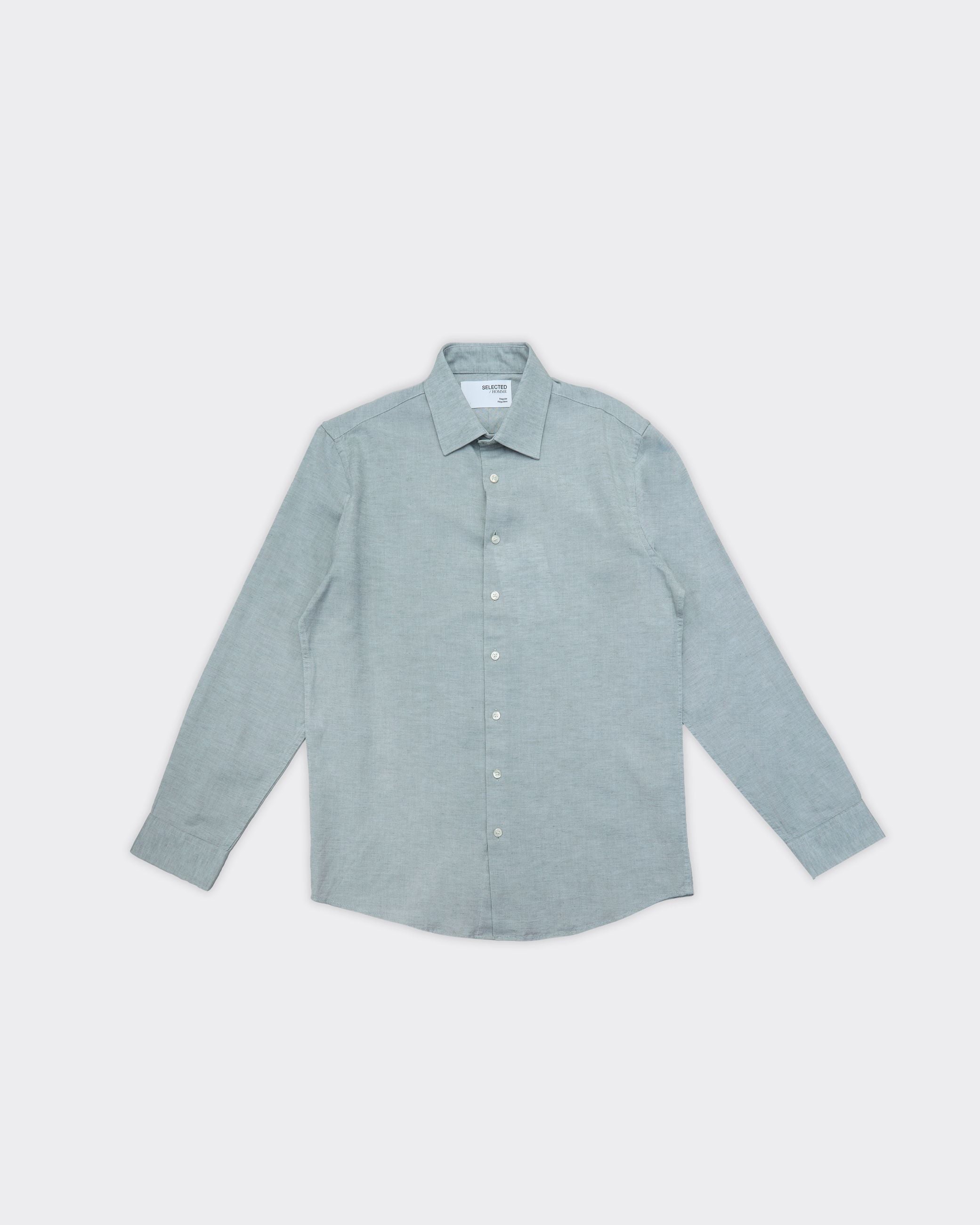 Camicia Reg Leo Light Iceberg Green