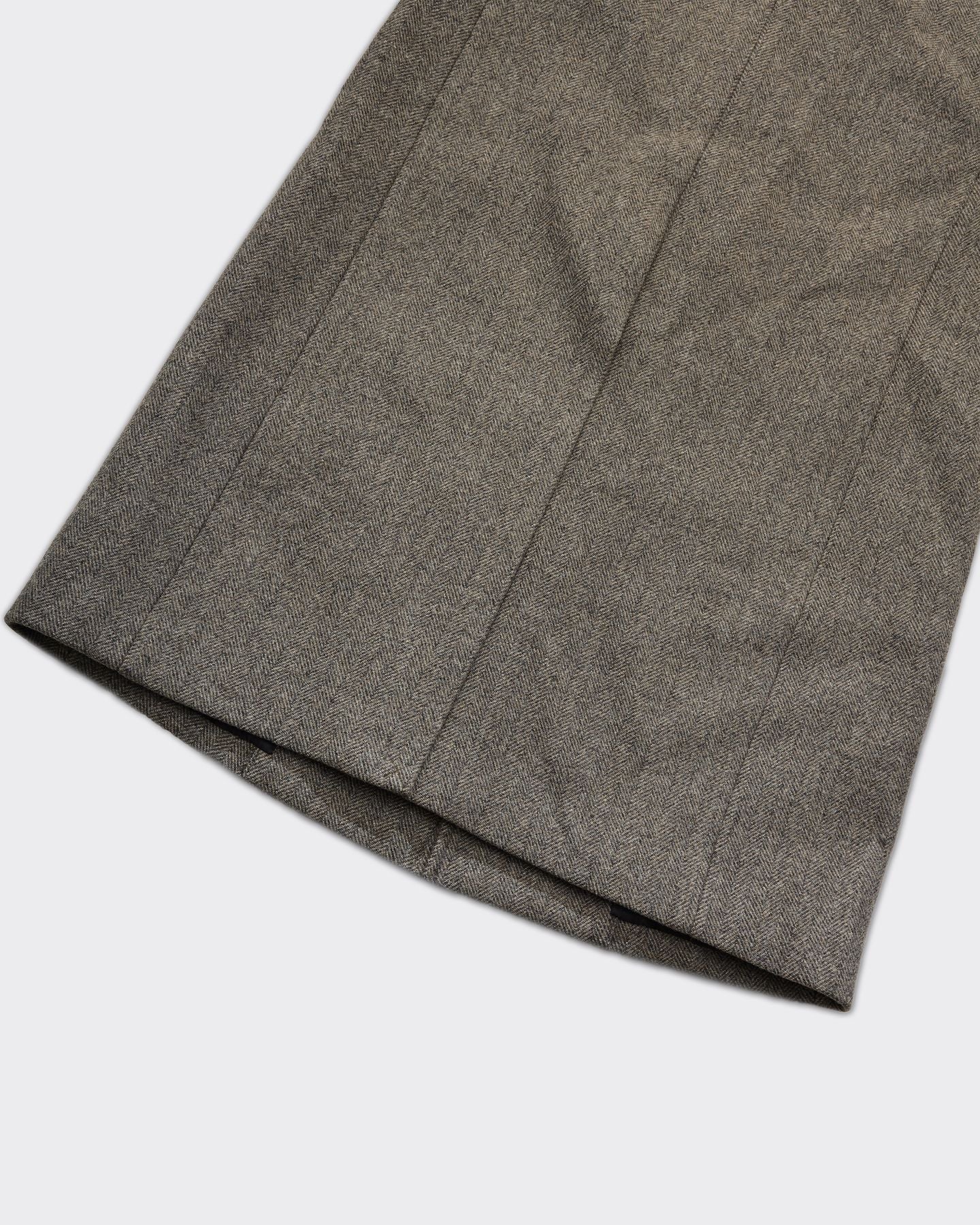 Cappotto HERRINGBONE WOOL TAILORED BEIGE/GRIGIO