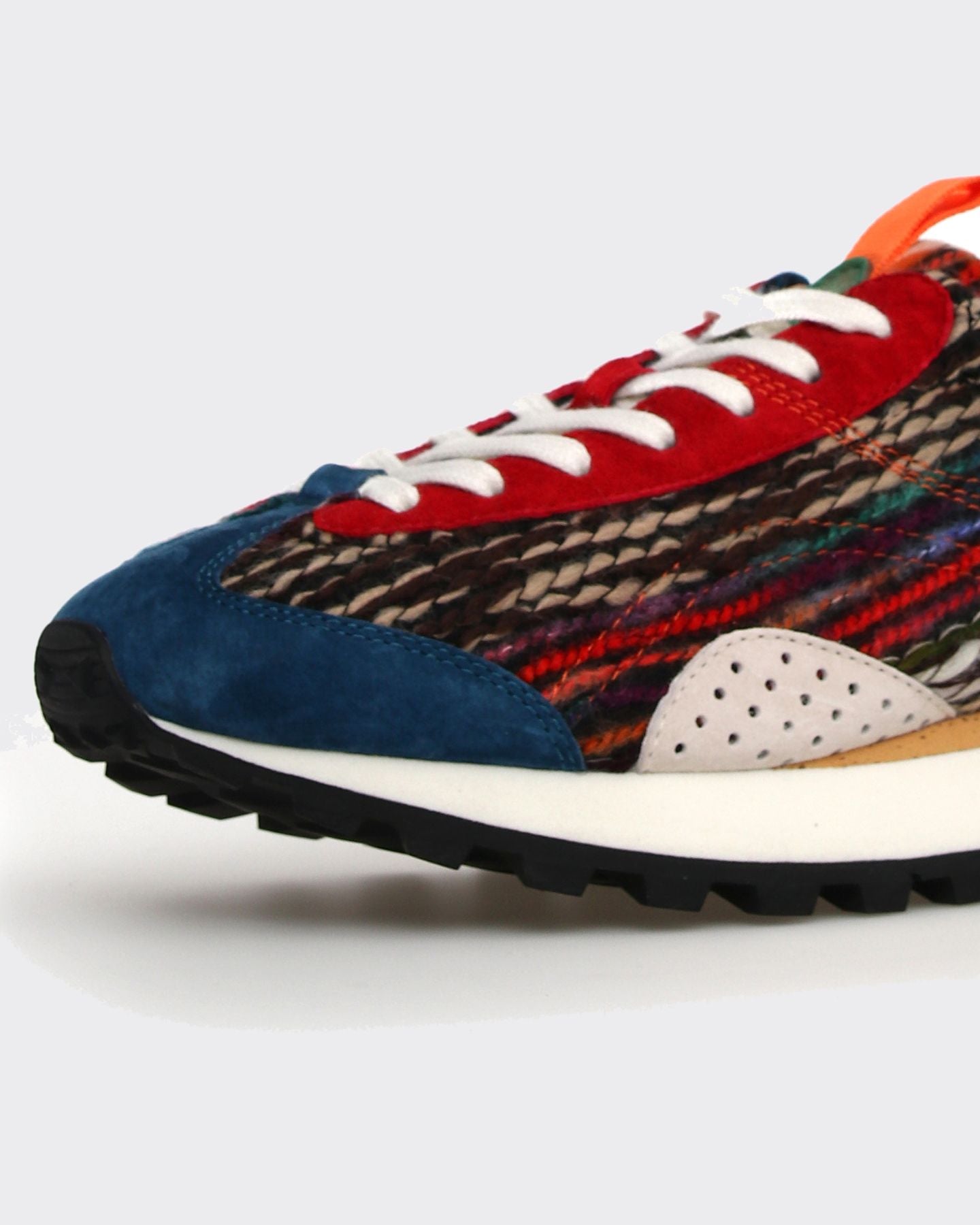 Sneakers New Asuka Uni Suede/Woolen Knitting Multicolor