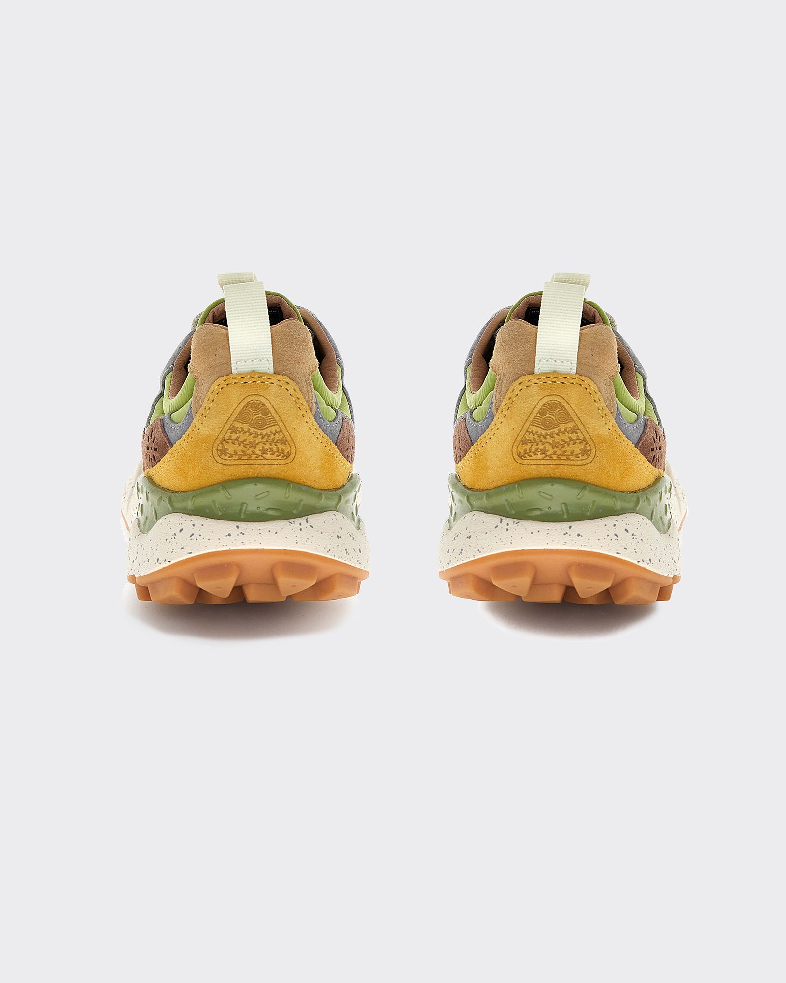 2017818-01-1E61 YAMANO 3 UNI SUEDE/NYLON OCHER-ORANGE-BEIGE