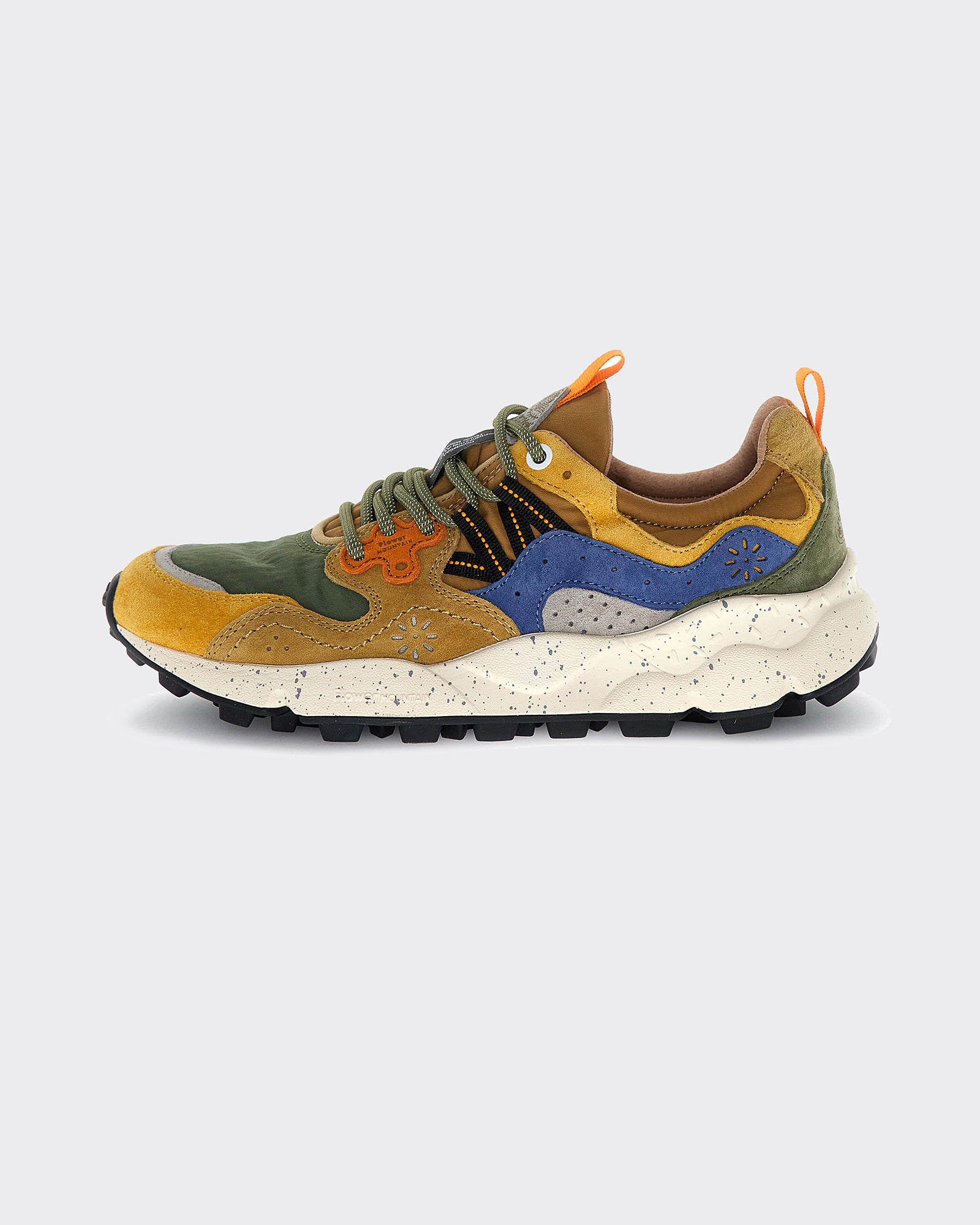 Sneakers Yamano 3 Uni Suede-Nylon Yellow/Kaky/Beige