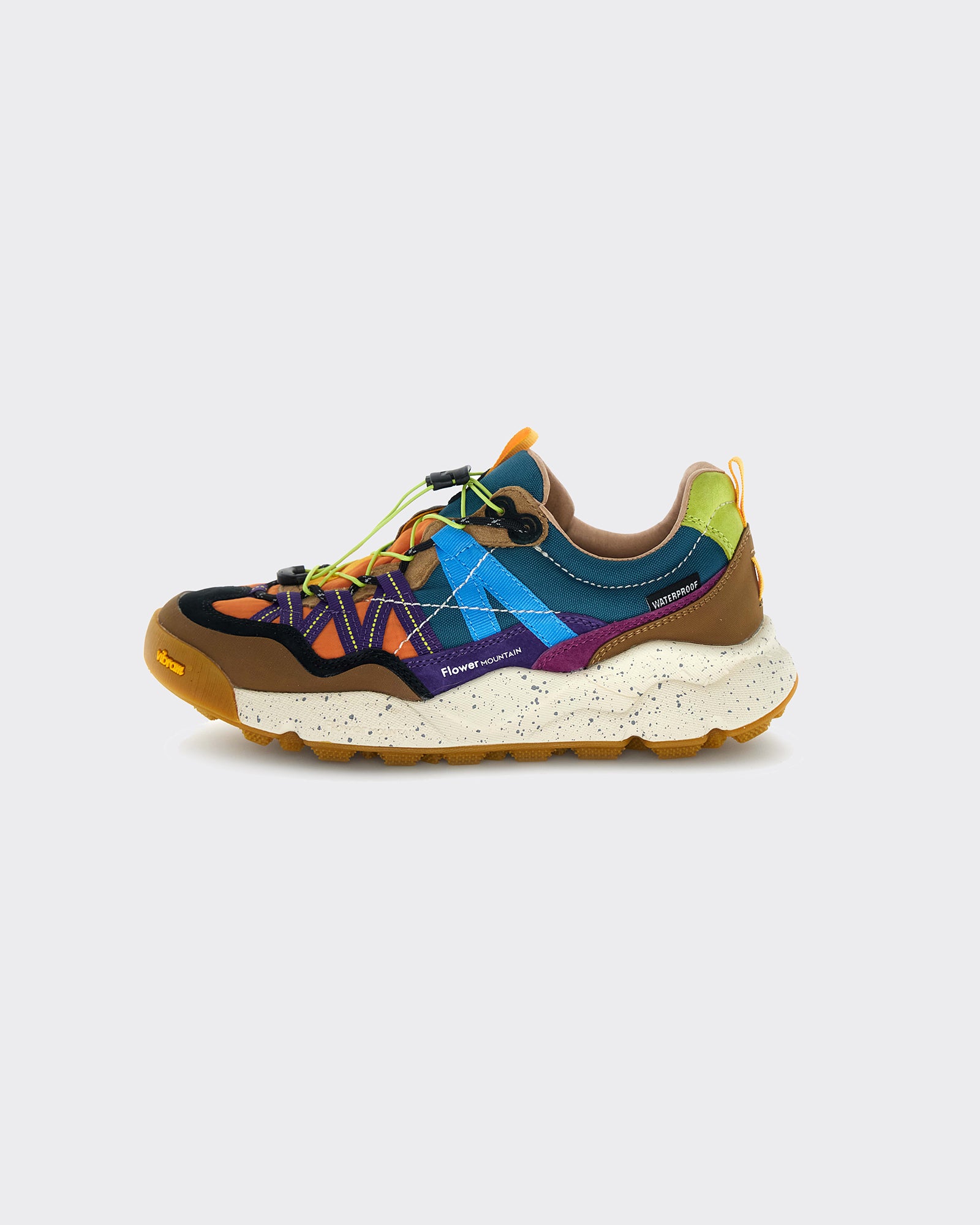 Sneakers Iwano 2 Uni Waterproof Suede-Nylon Brown/Orange/Violet