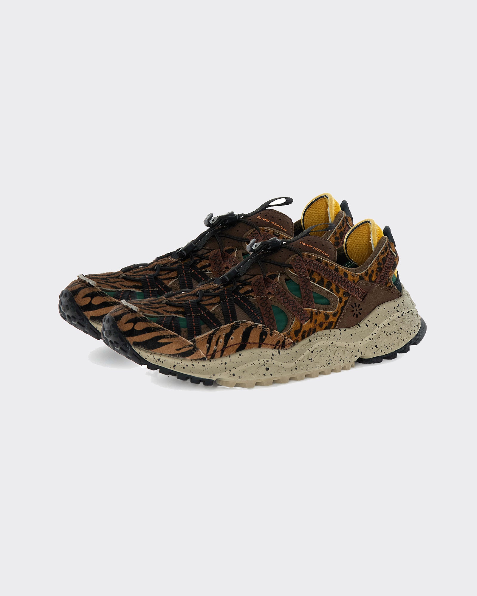 Sneakers Kazana Fall Woman Suede-Pony-Nylon Brown/Black/Anthracite