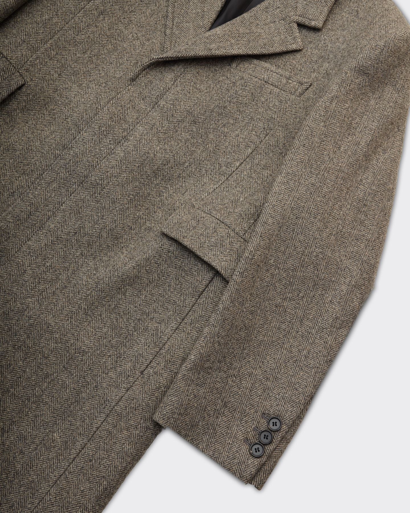 Cappotto HERRINGBONE WOOL TAILORED BEIGE/GRIGIO