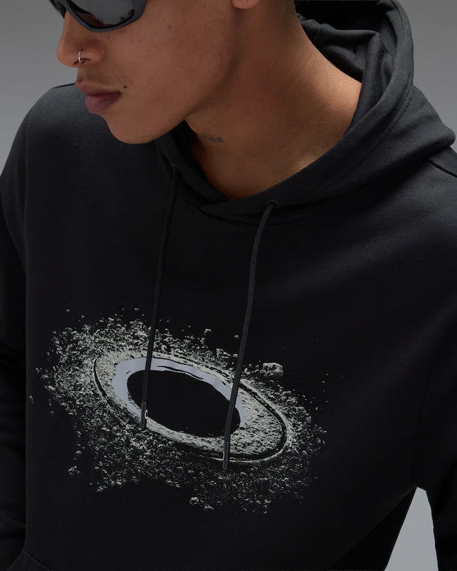 Felpa Con Cappuccio Lunar Ellipse Pitch Black