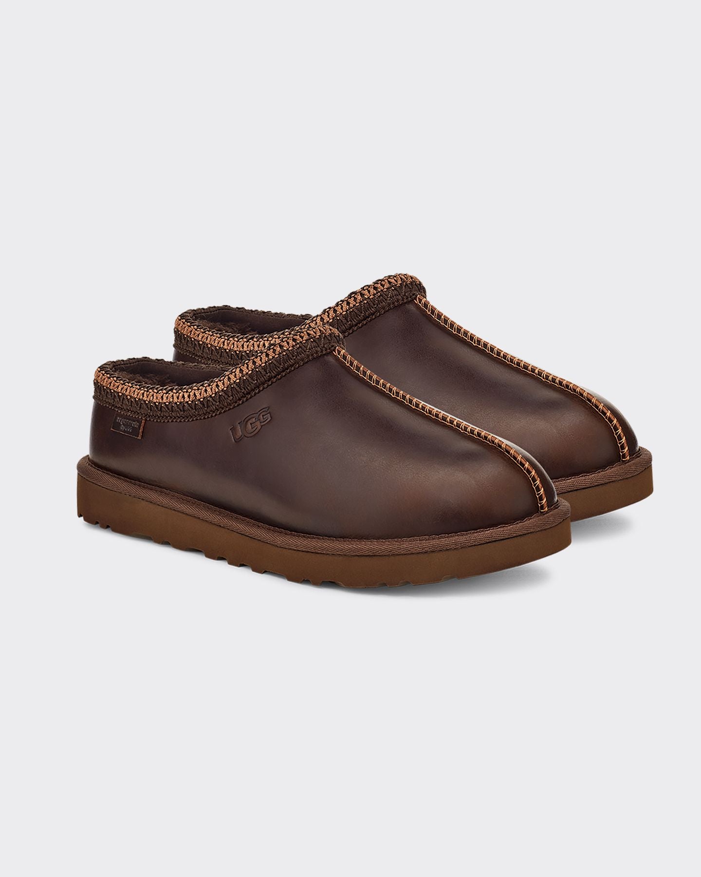 M TASMAN LEATHER REGEN Slide Brown