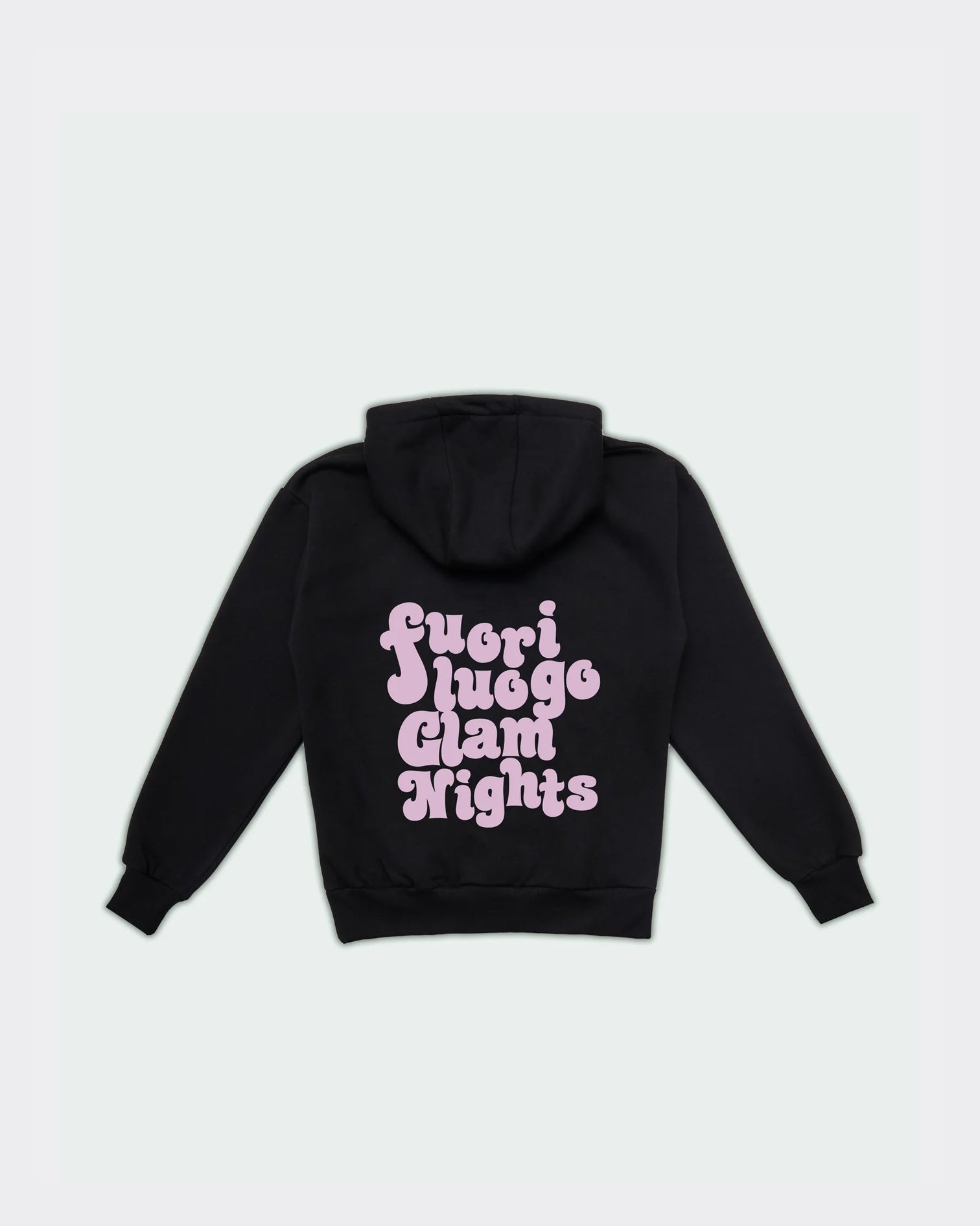 Felpa Con Cappuccio Glam Nights Nera