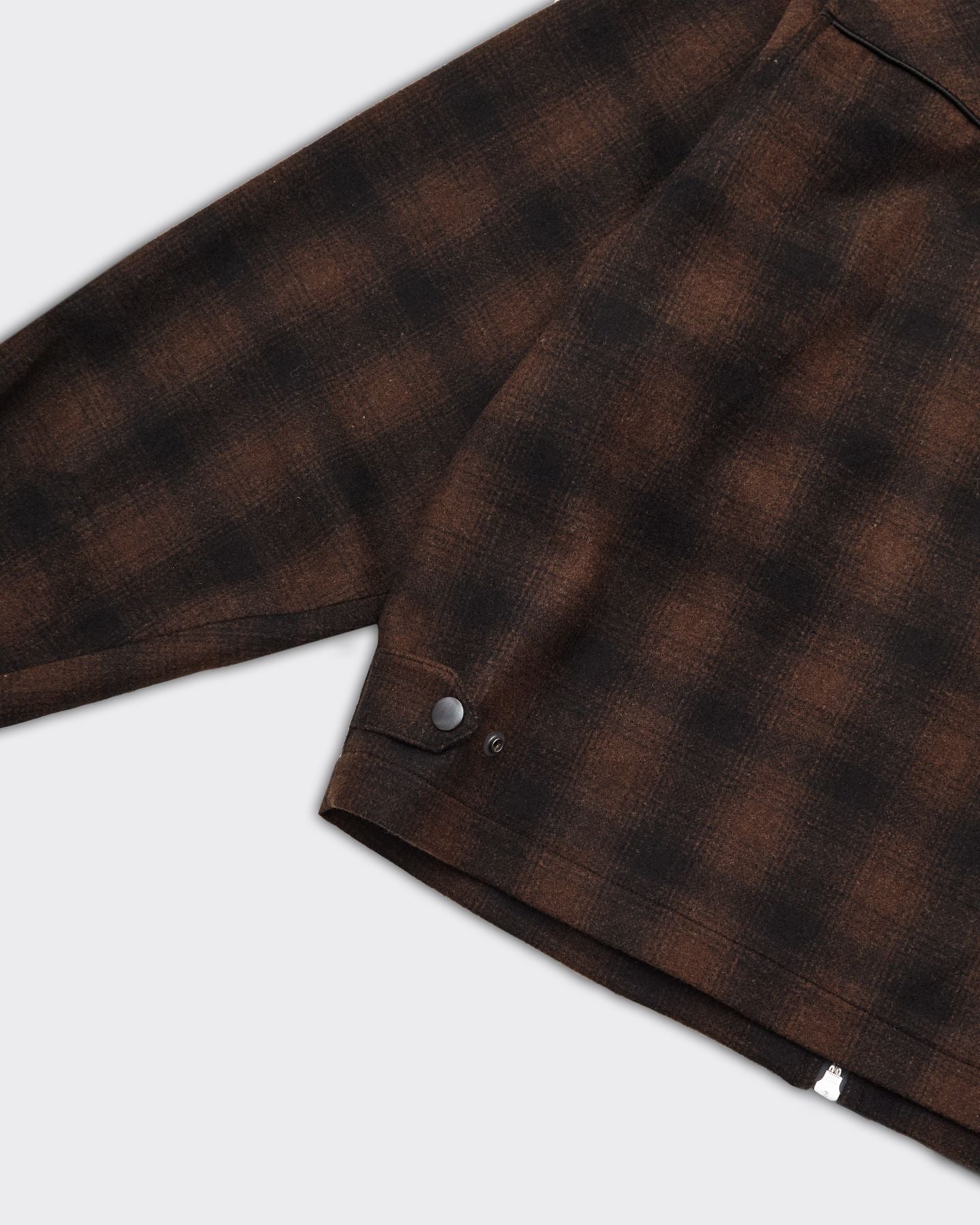 Giacca OMBRÉ WOOL Check WESTERN Marrone/Nera