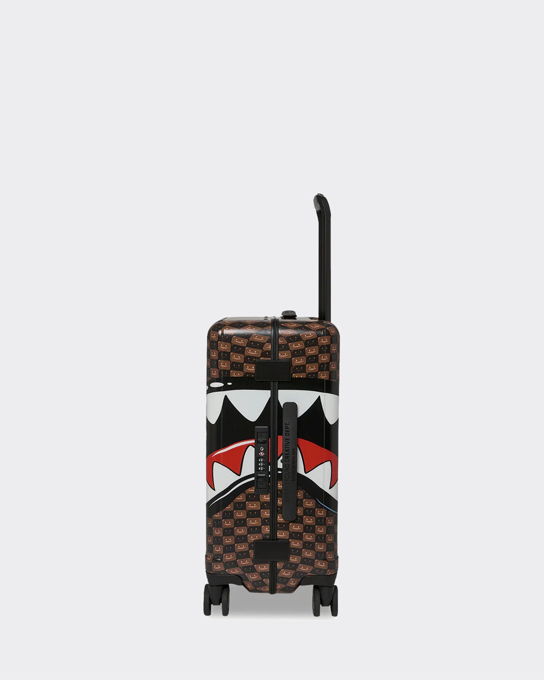 Trolley Carry-On Sharks In Paris Wtf Bubble Brown Check