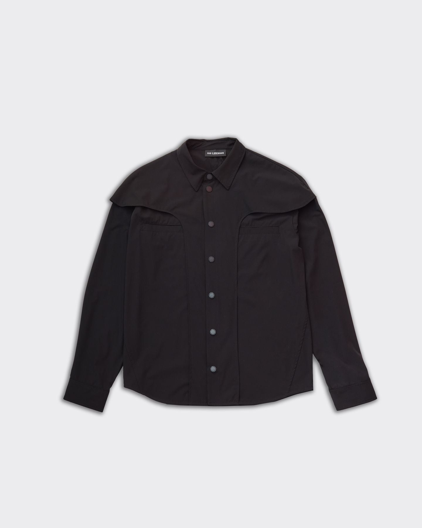 Camicia Technical Washed Nera