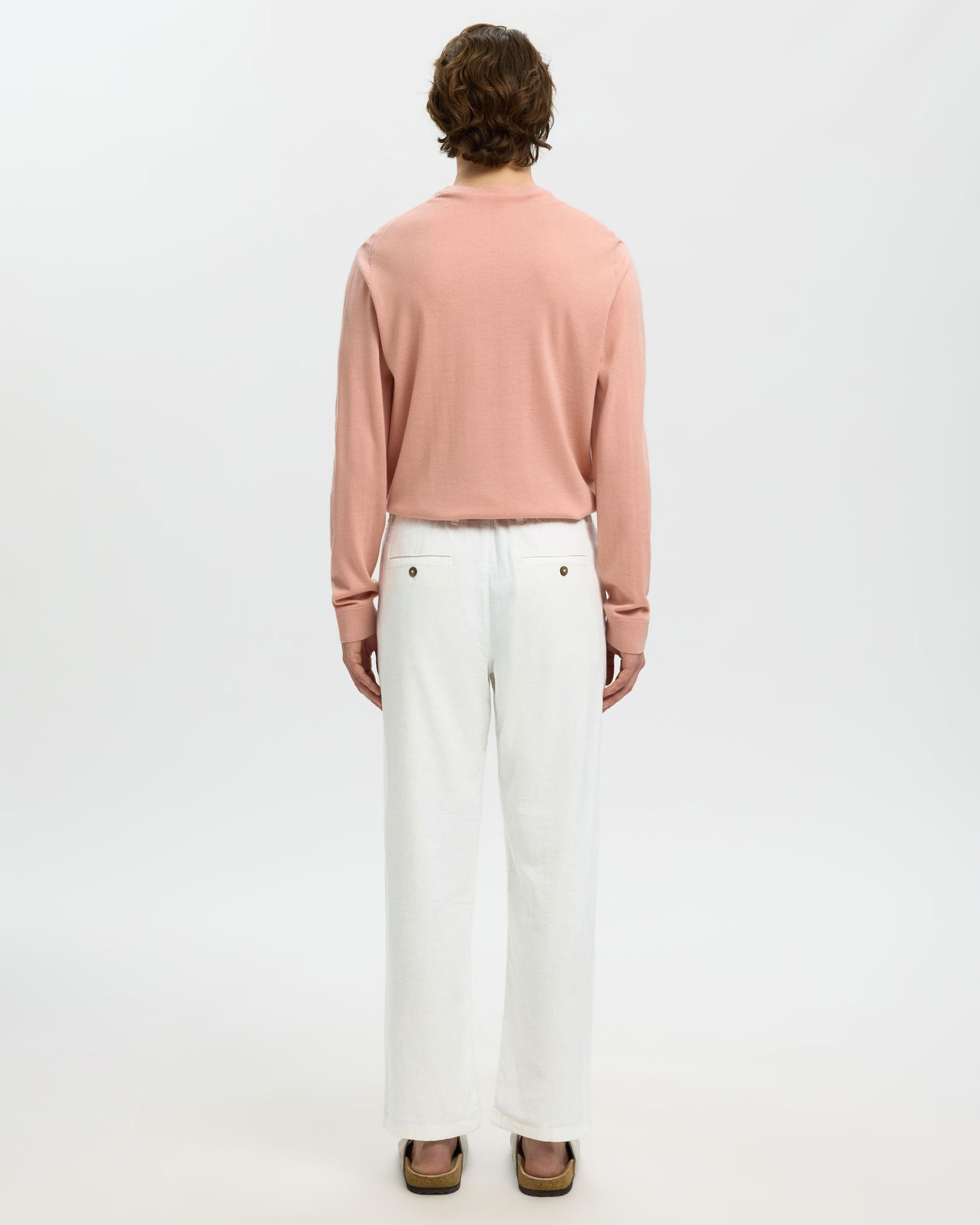 Pantalone Brody Loose Linen Cloud Dancer