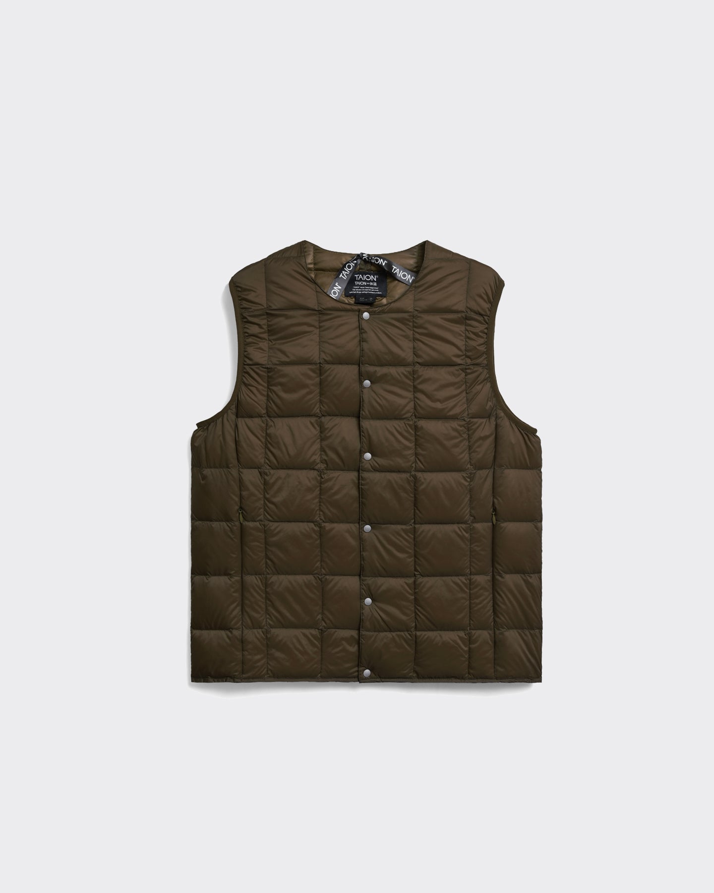 Vest Crewneck Button Down Dark Chocolate