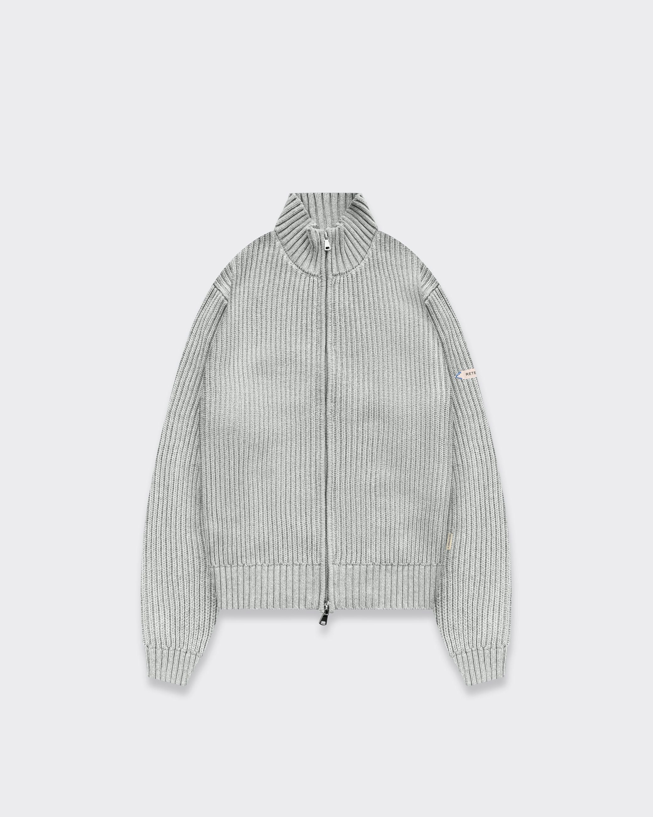 Knit L'Atelier Line Zipper Grigio