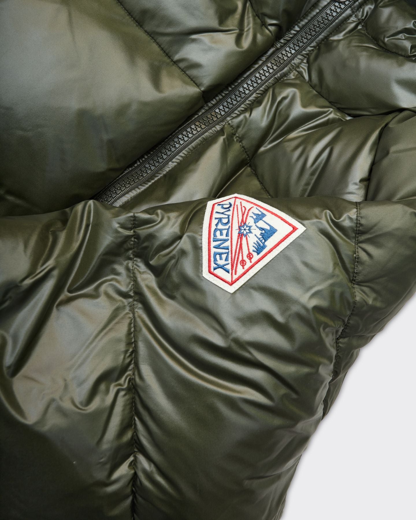 Puffer Sten 3 Shiny Deep Khaki Jacket