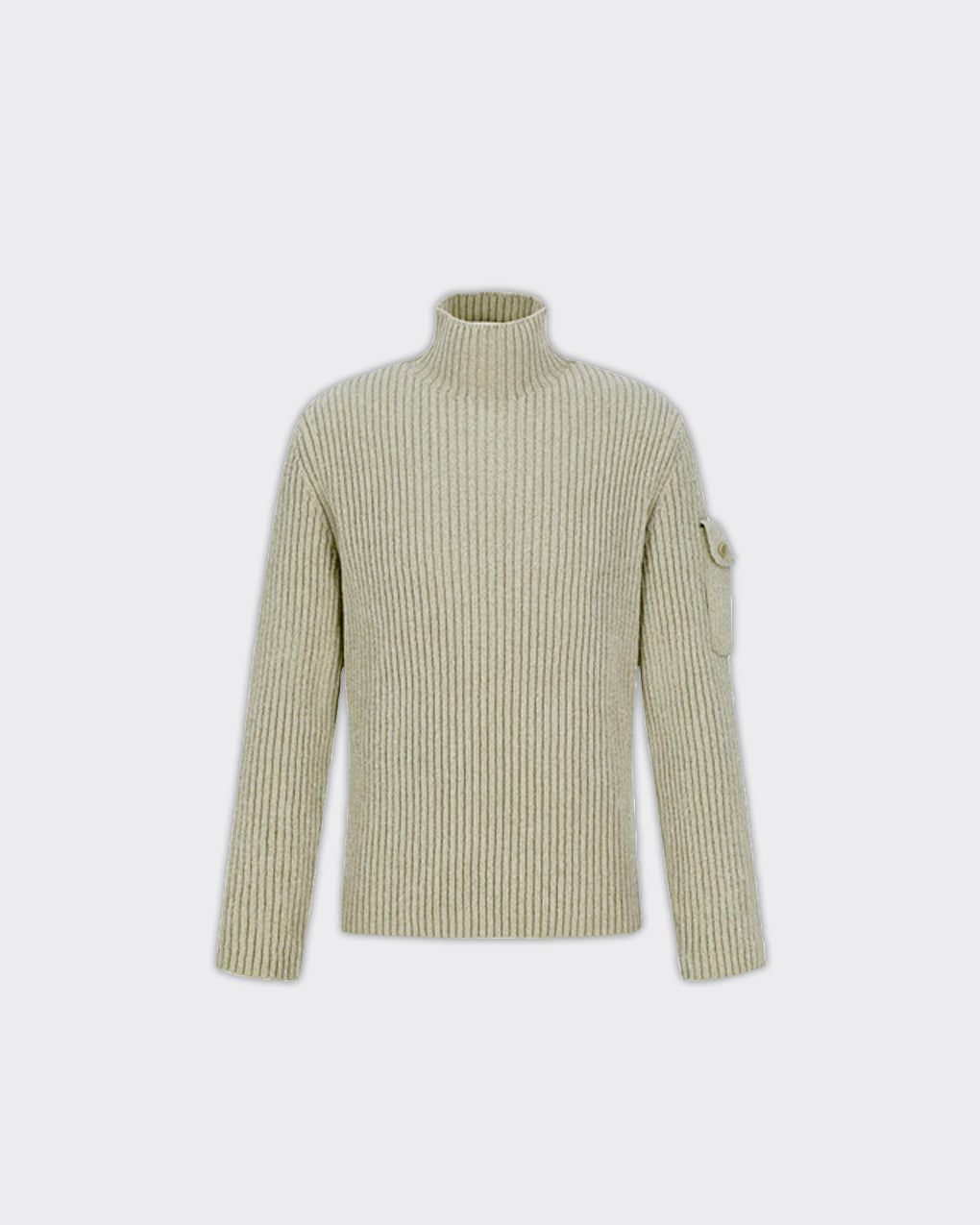 Maglione Ribbed Velvet Knit Beige