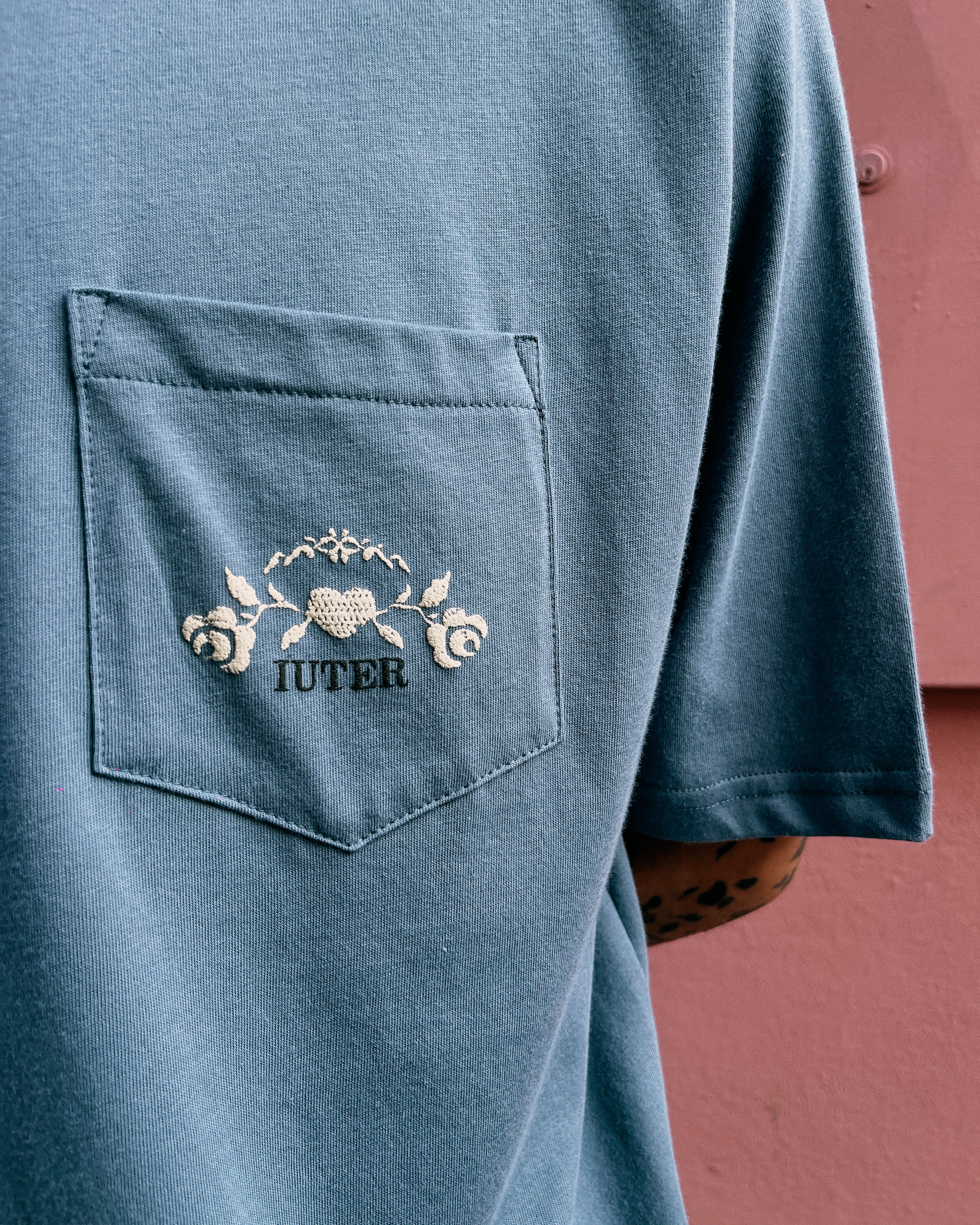 T-Shirt Floral Pocket Stormy