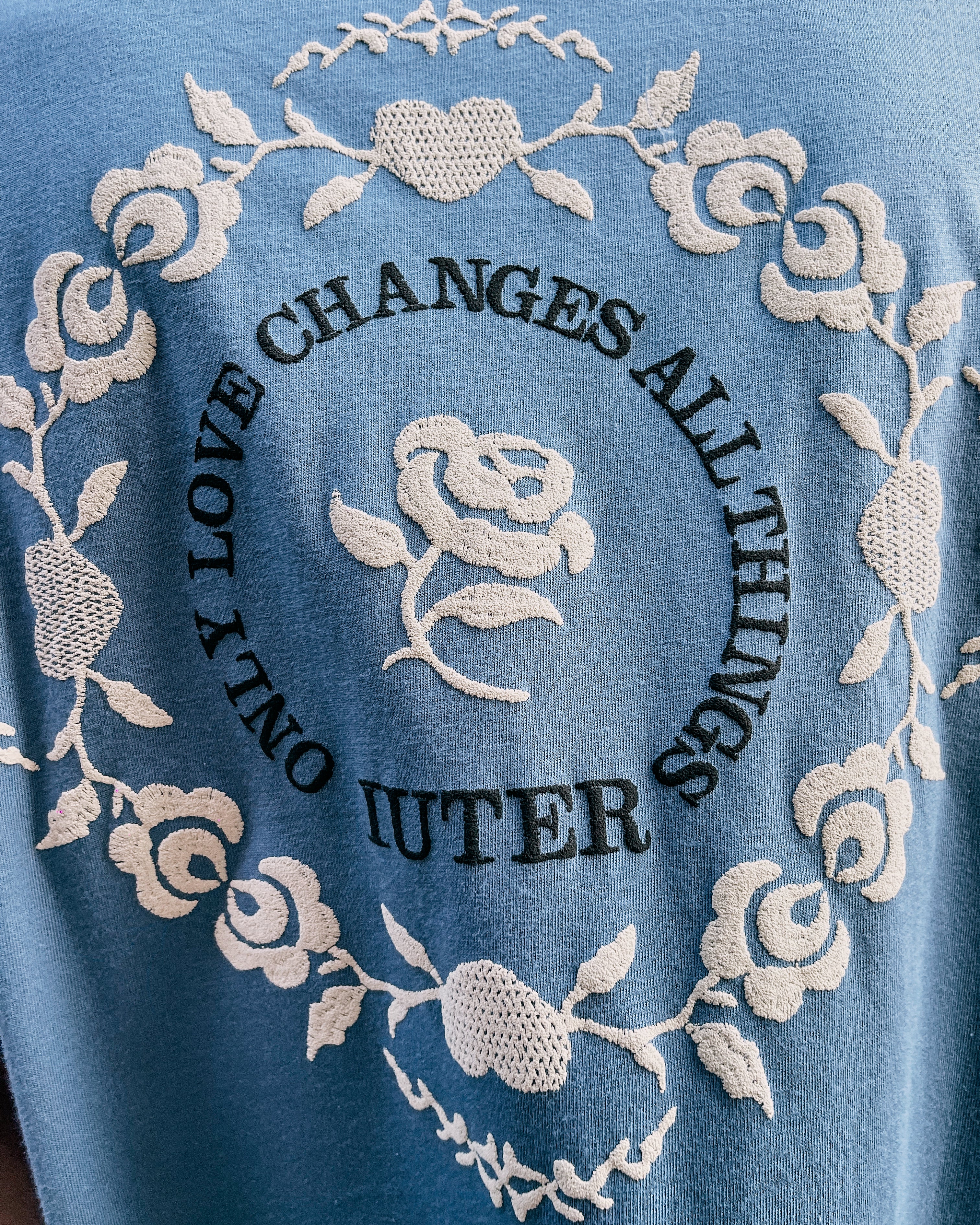T-Shirt Floral Pocket Stormy