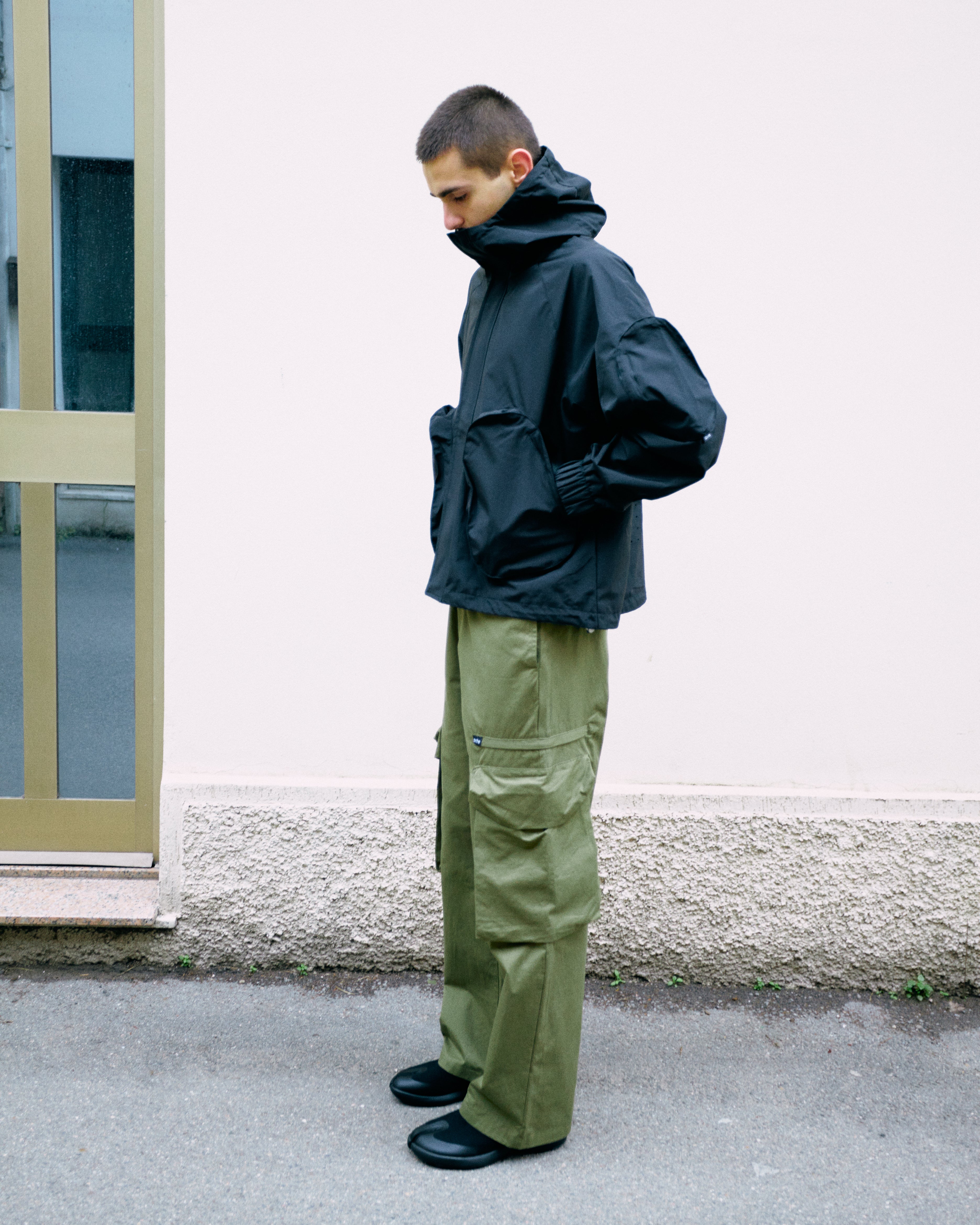 Park Pocket Cargo Trousers Green