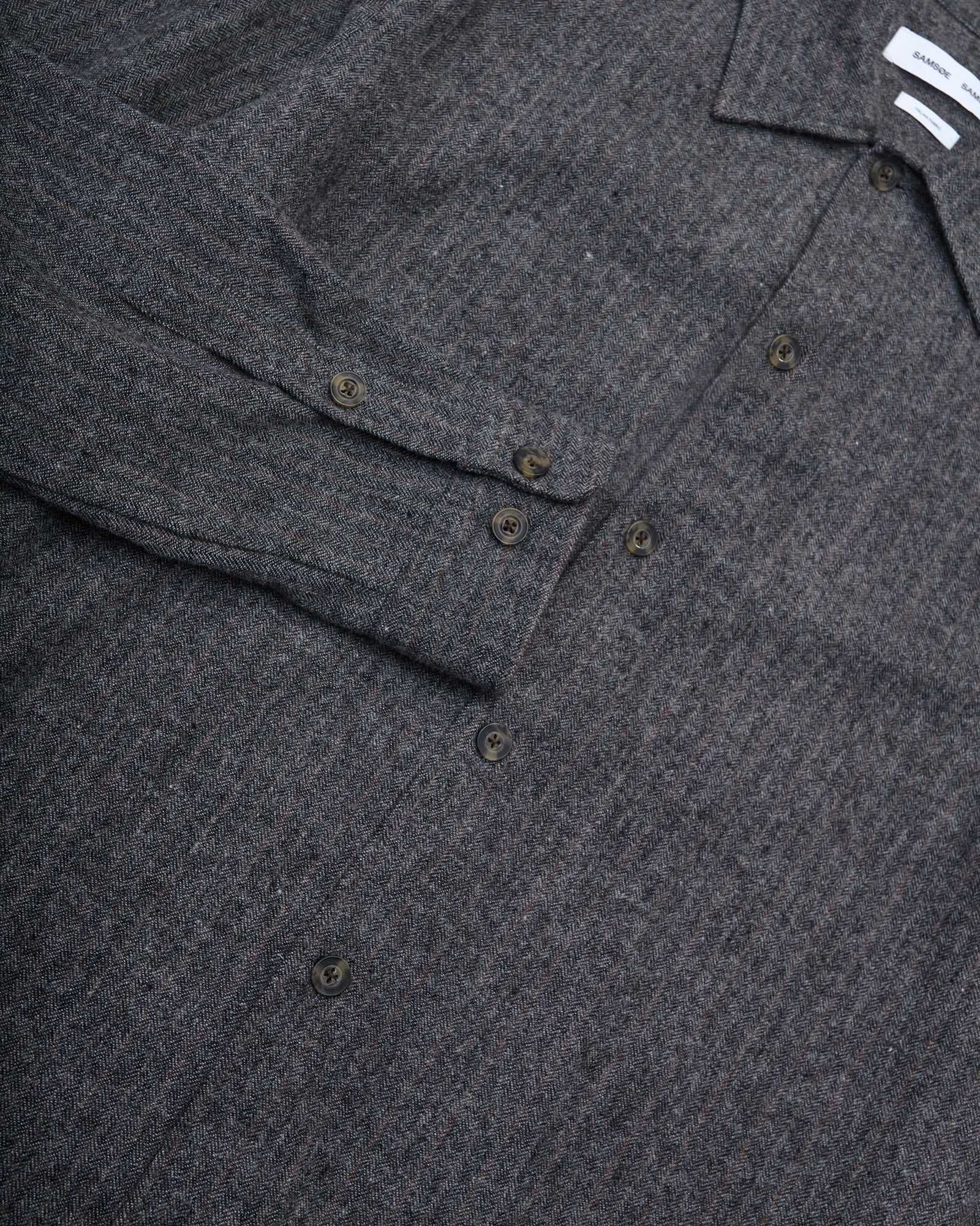 Overshirt Sadamon Black Oyster