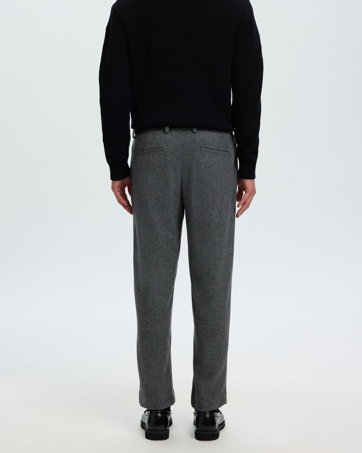 Pantalone Regular Tape Luke Wool Bld Dark Grey Herringbone