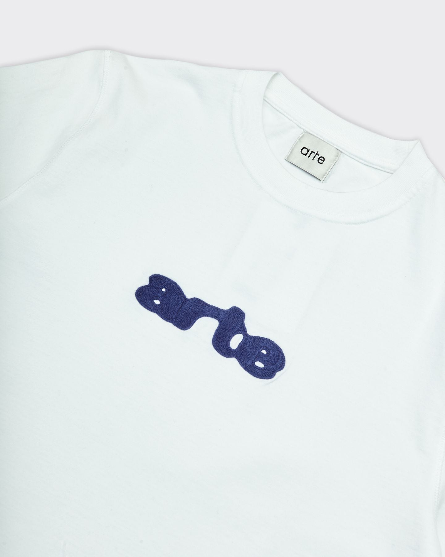 Blur Embroidery T-Shirt White