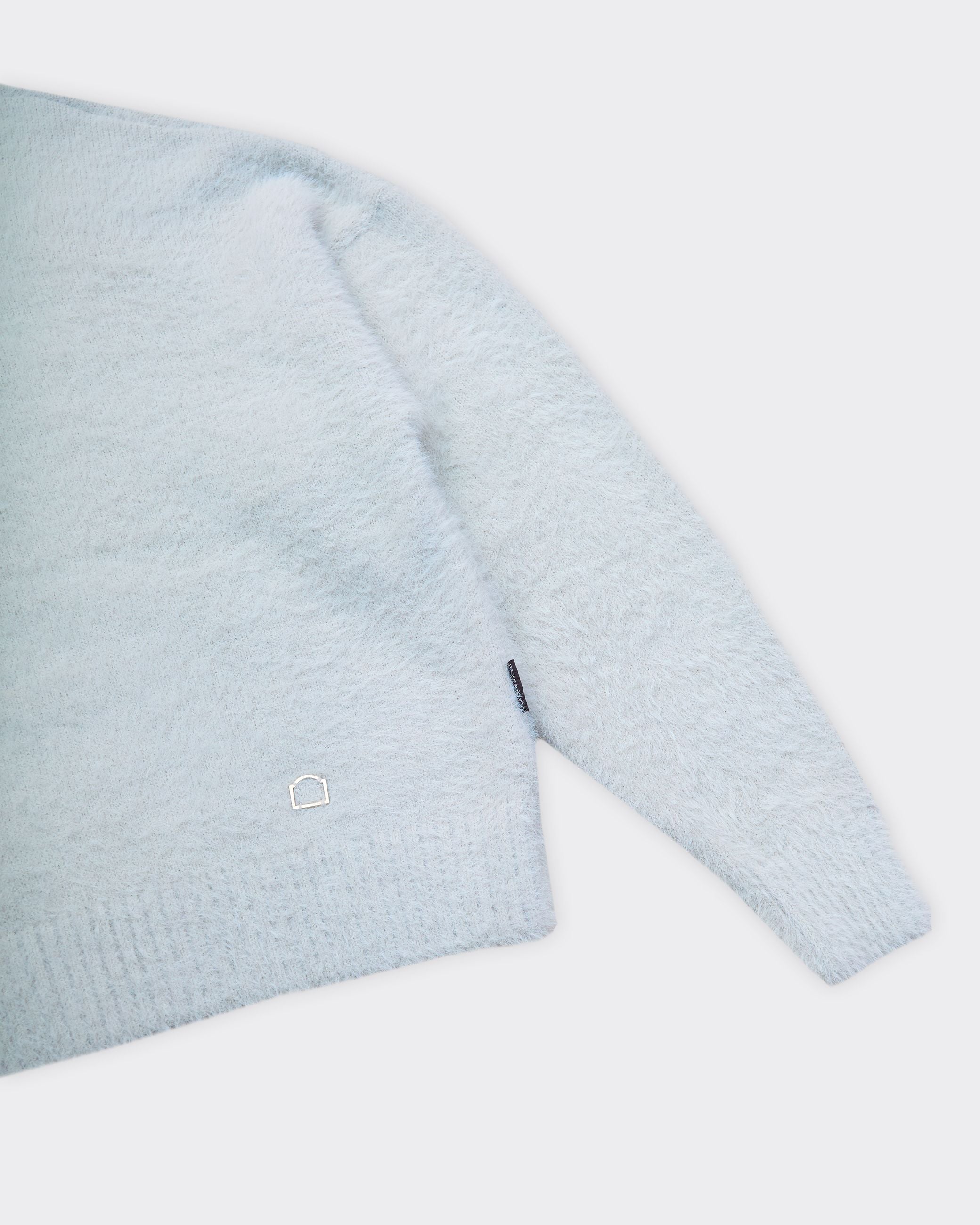 Knit Sweater Essential Furry Light Grey