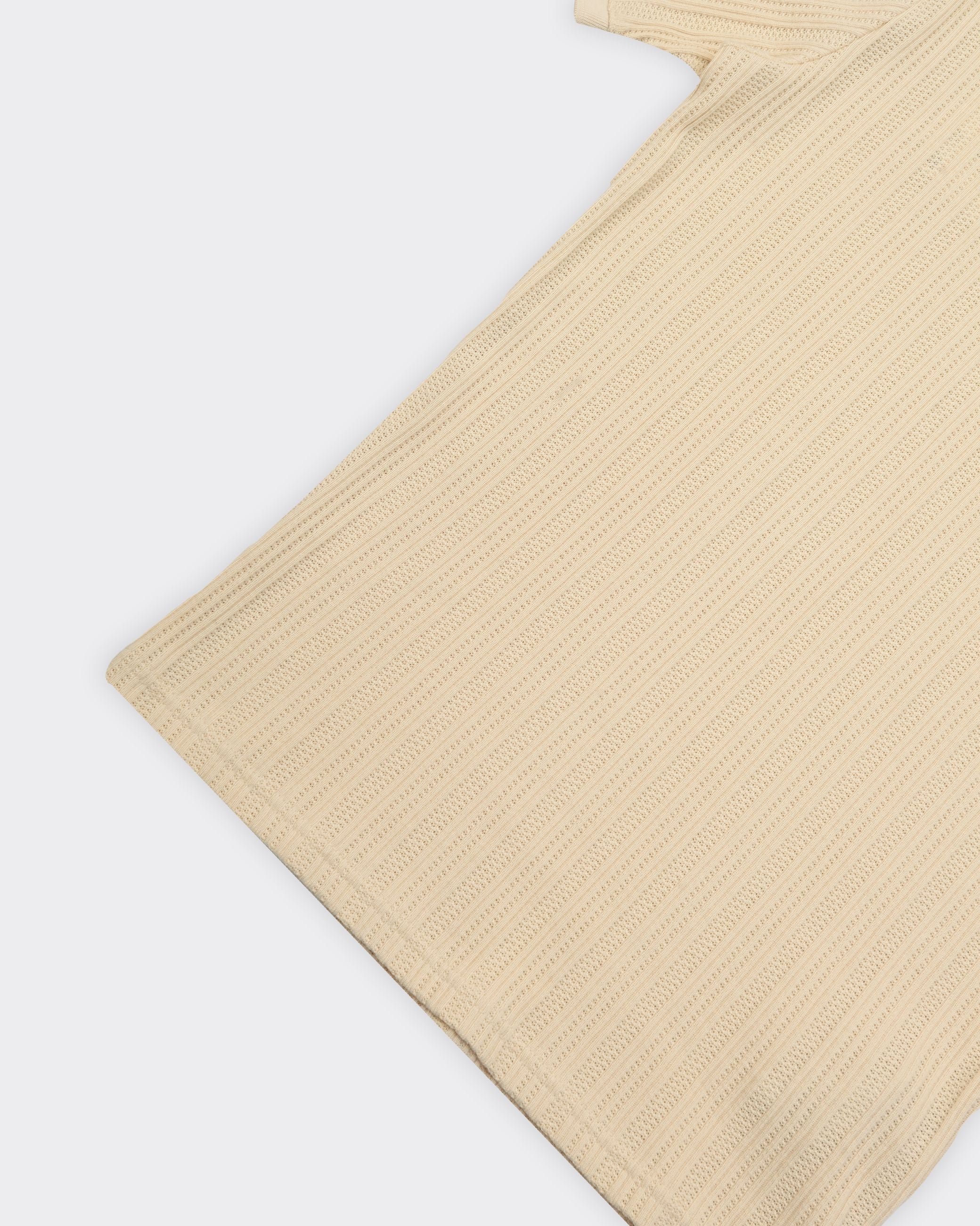 Polo Jaden Jacquard SS Beige