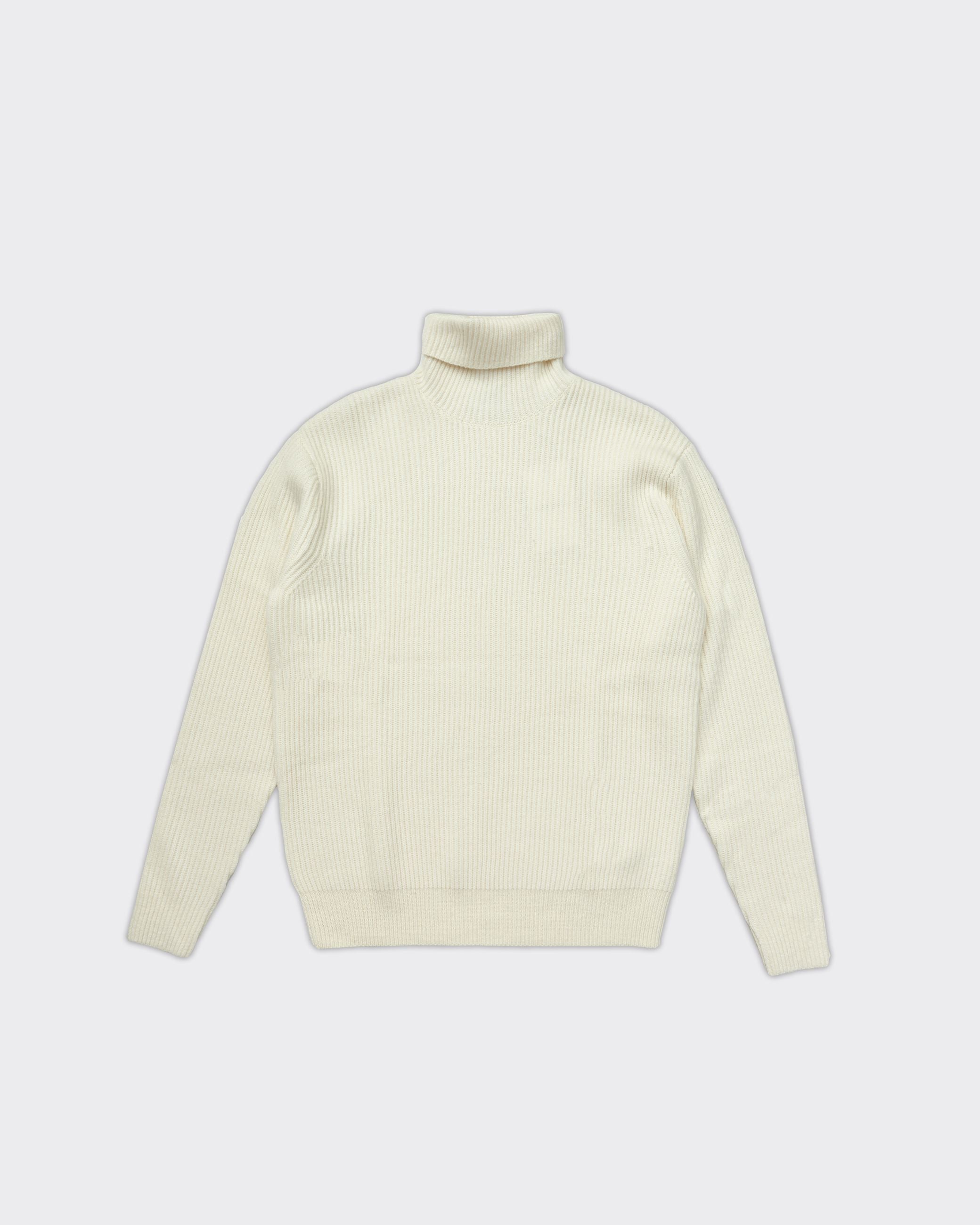 Maglione Eddie Knit Rib Rollneck Avorio