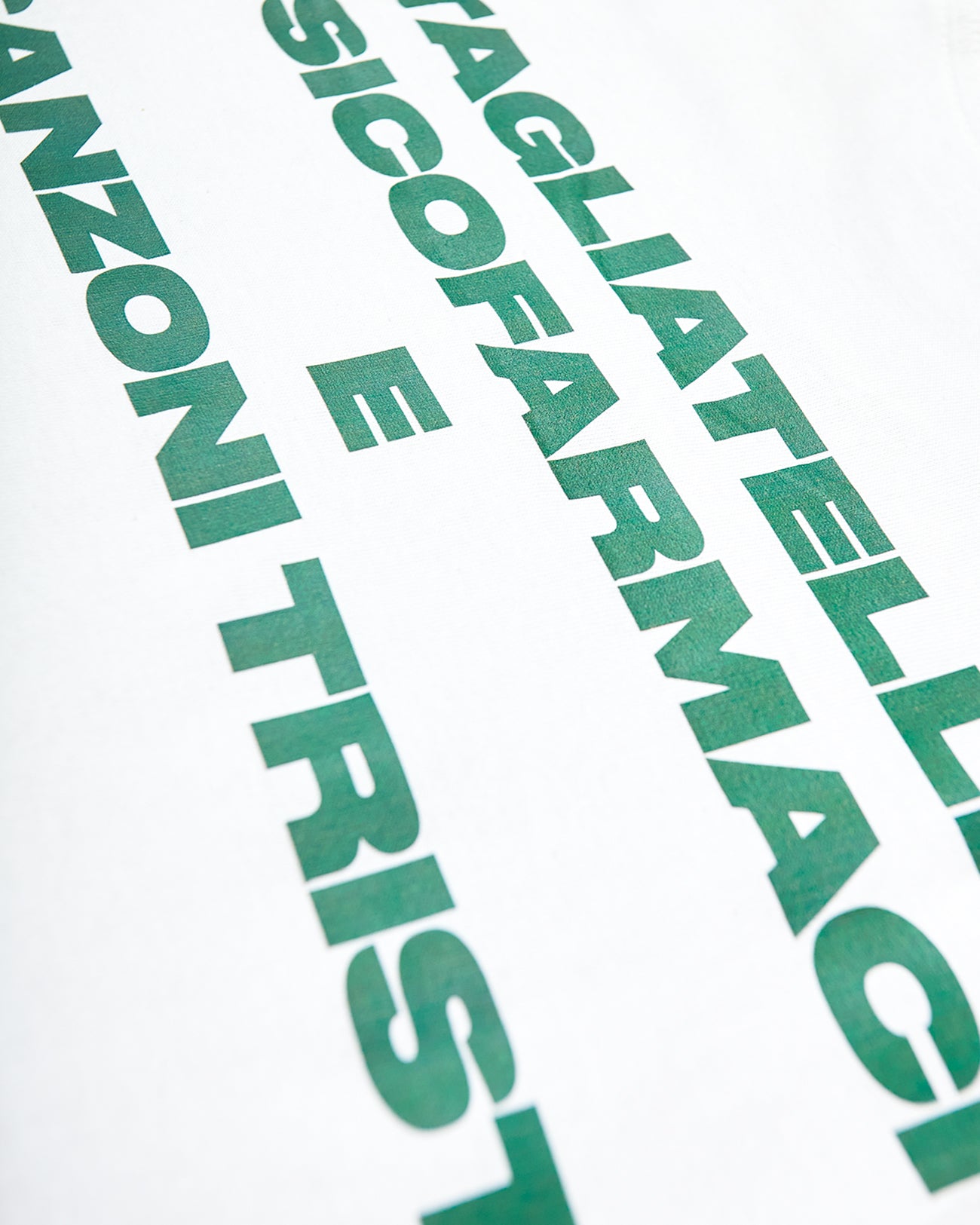 T-Shirt Tagliatelle Bianca
