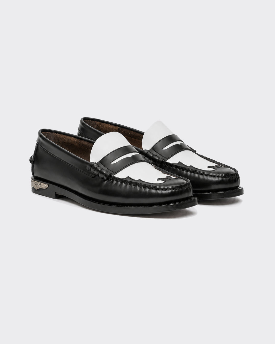 Mocassino Dan Scarabeo Nero/Bianco