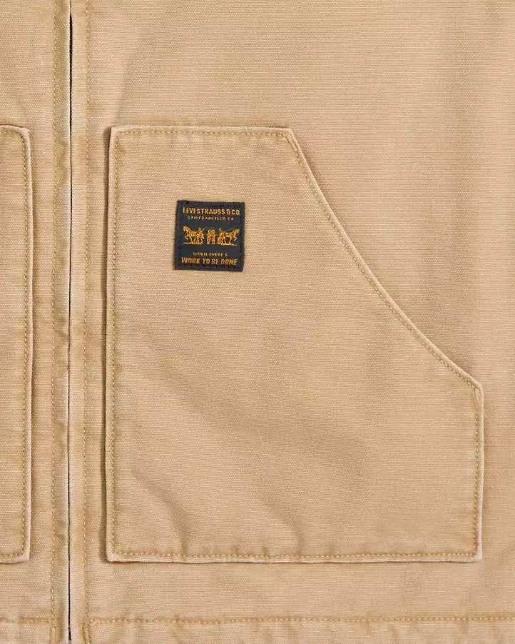 Vest Sansome Tigers Eye Canvas Beige
