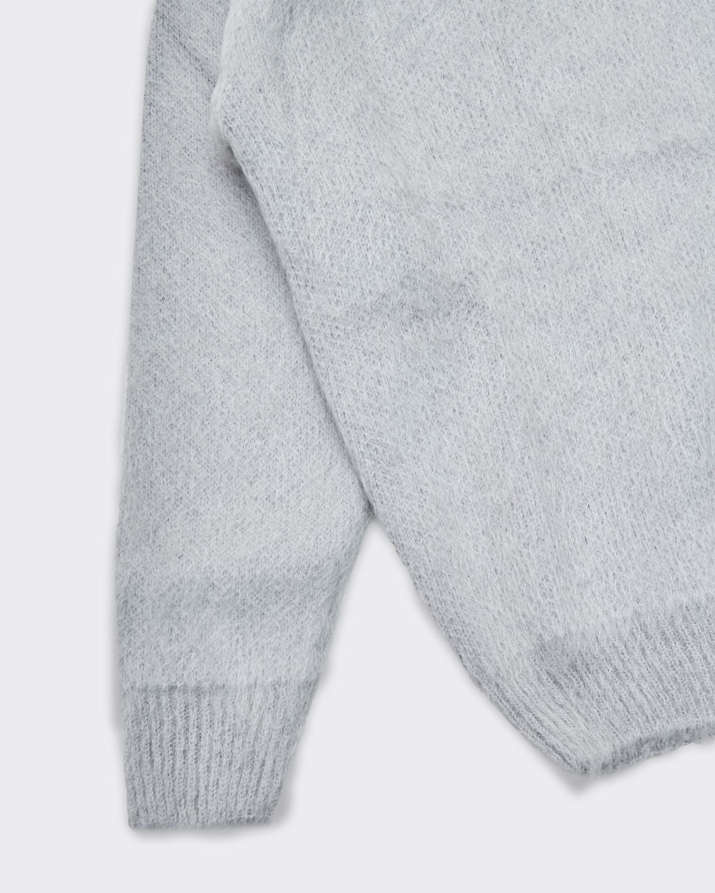 MOHAIR KNIT JUMPER GREY