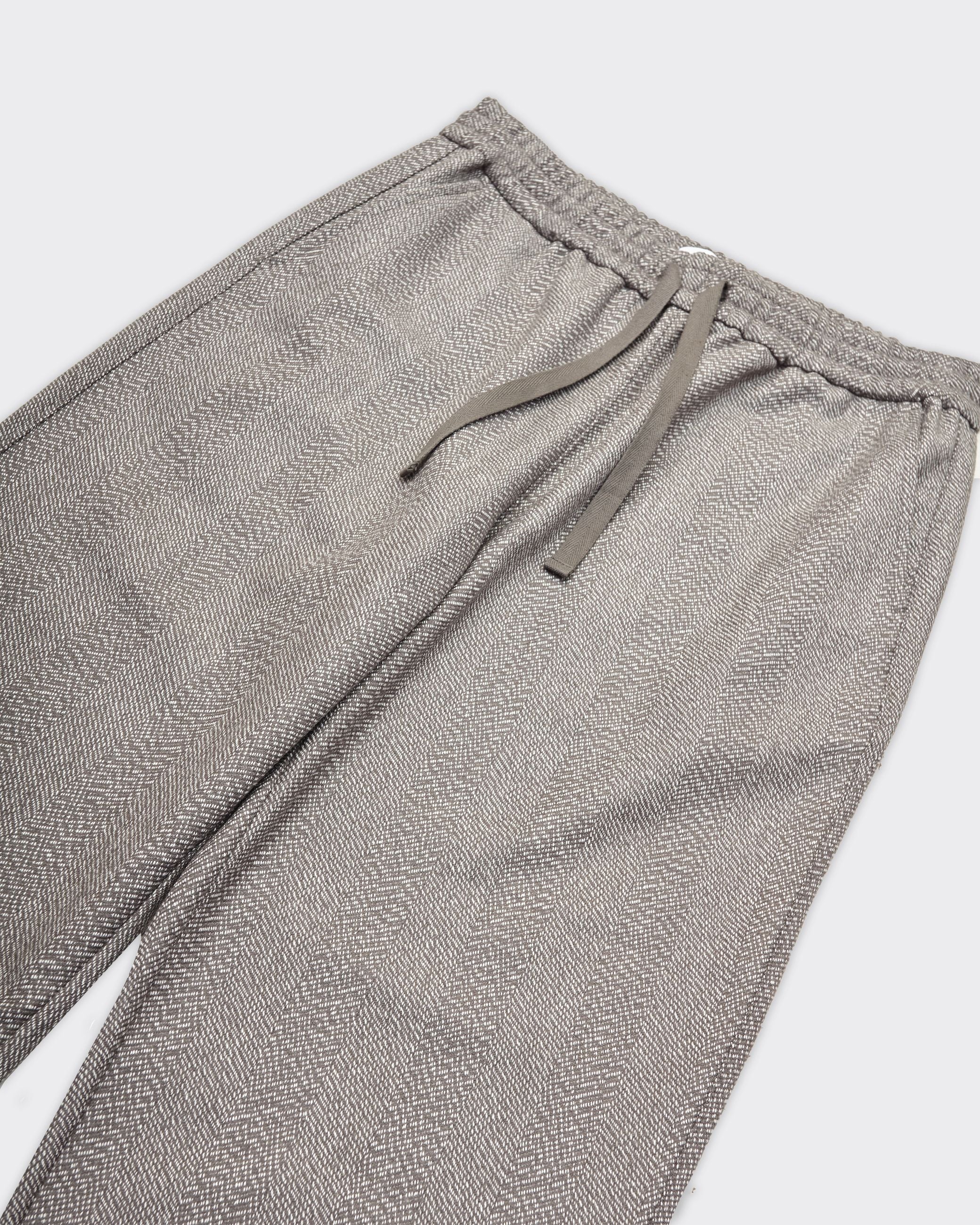 Pantalone Houston Herringbone Light Grey/Light Desert Sand