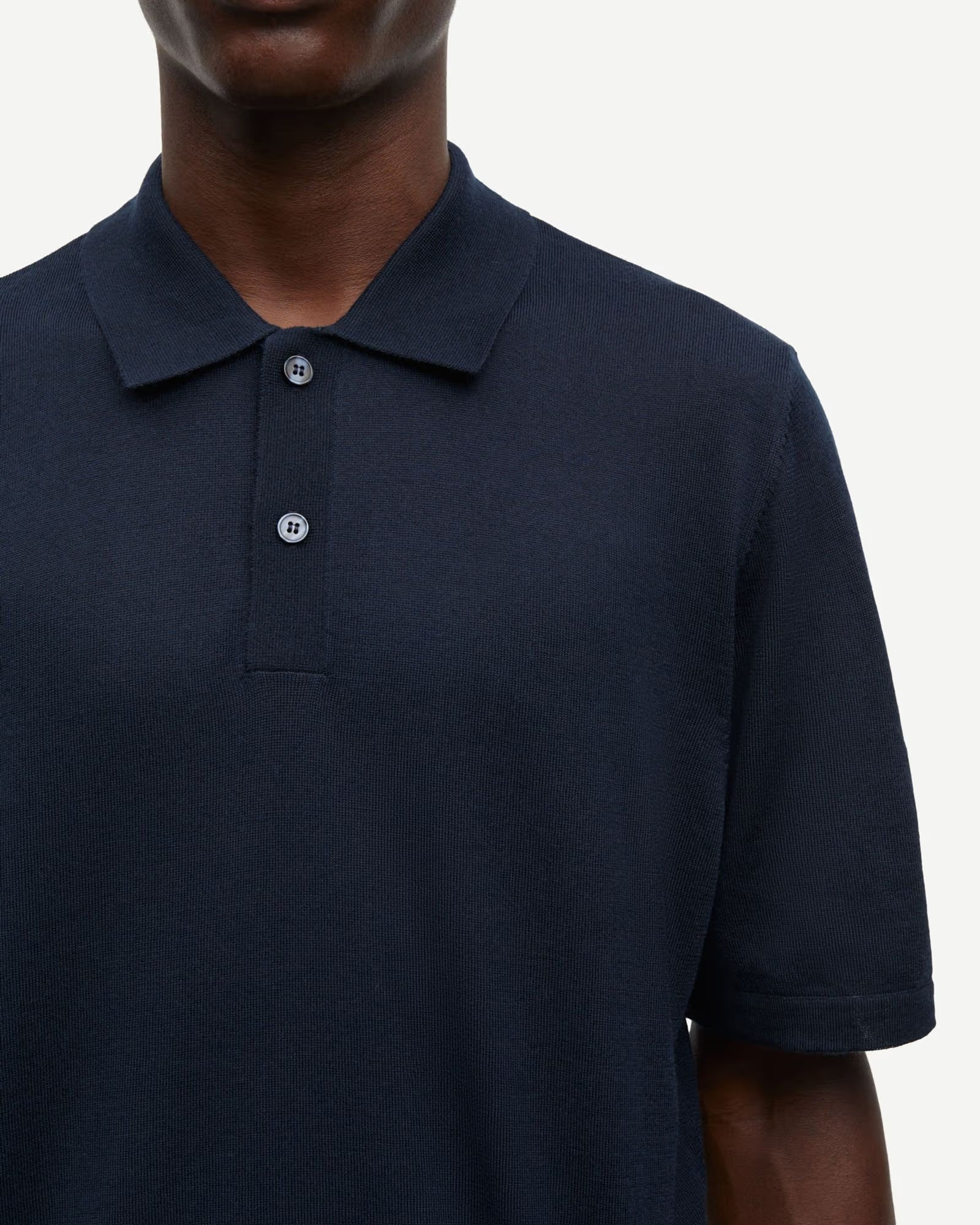 Polo Ss Sarowan Knit Blu