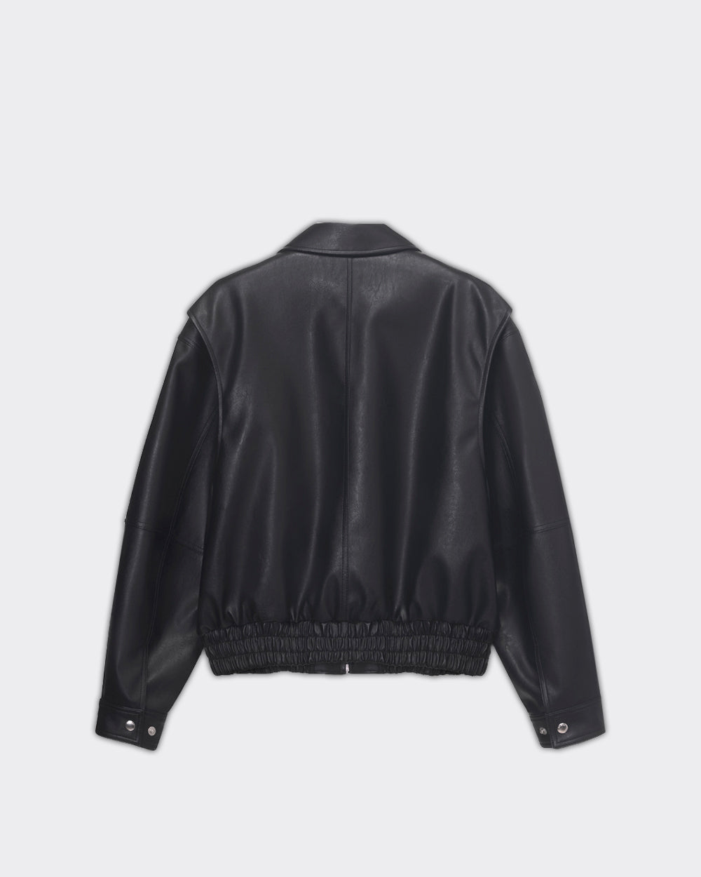 Giacca Cropped Alter-Leather Blouson Nera
