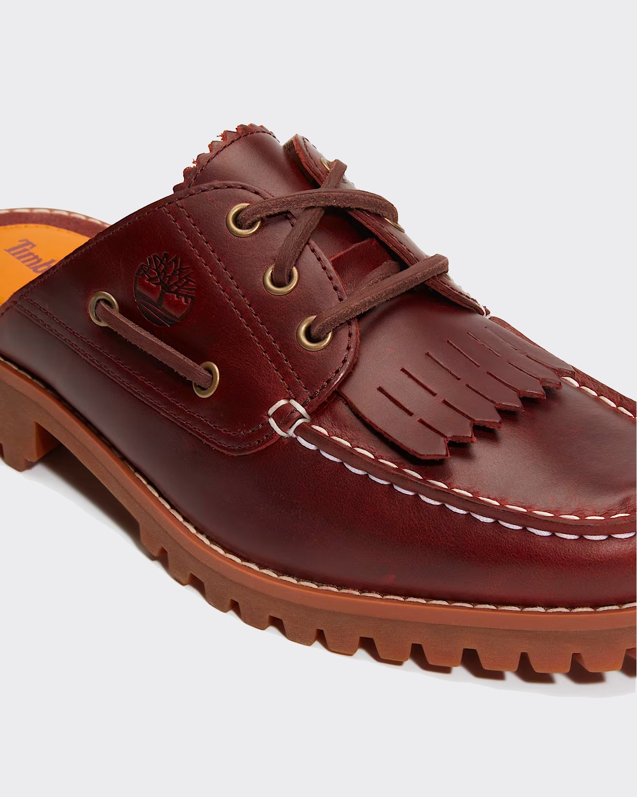Authentic Full Grain Burgundy Mules