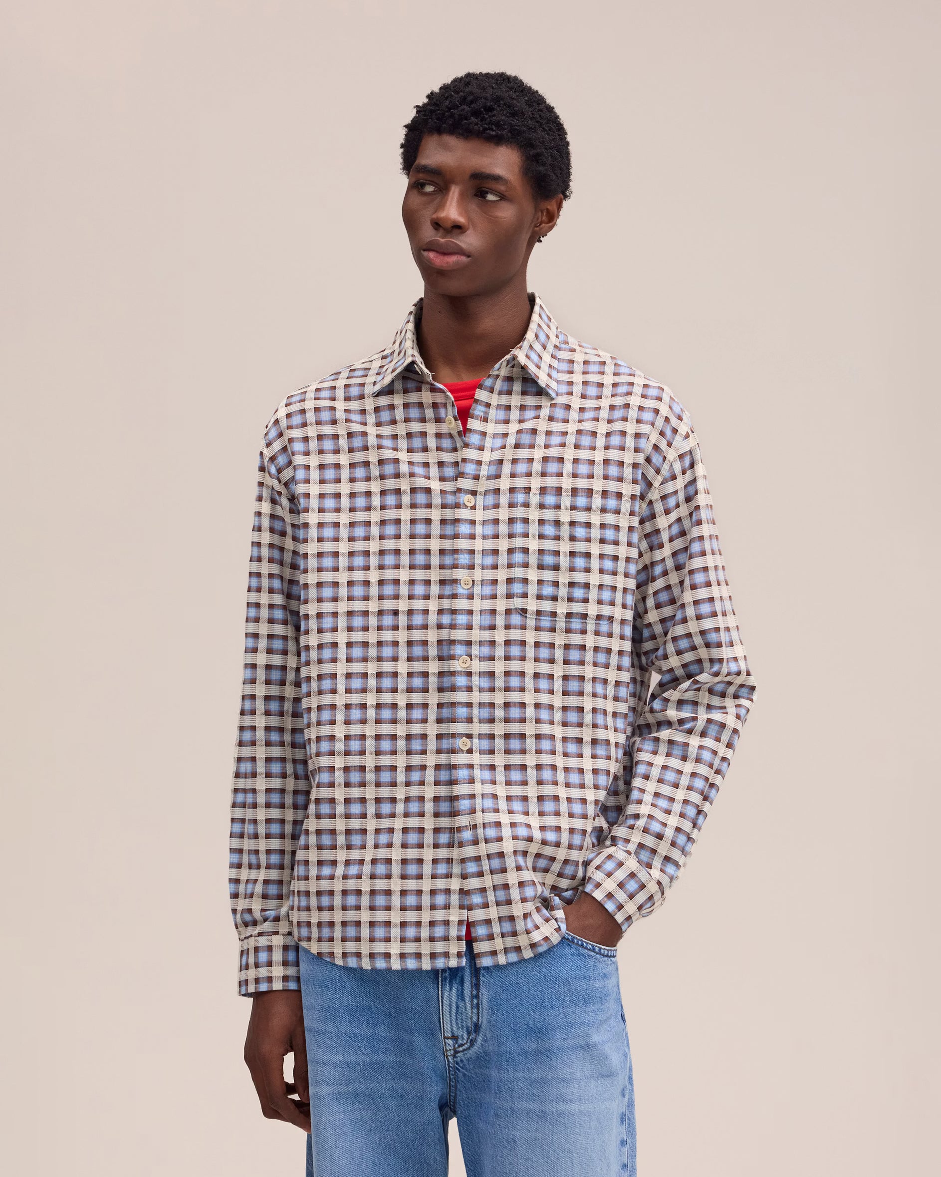 Camicia Deon Check Blu