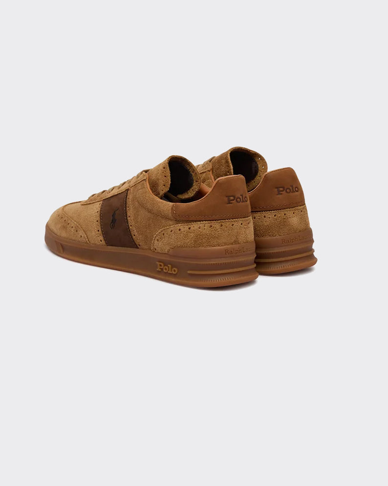 Sneaker Brogue Heritage Aera Suede Desert Tan