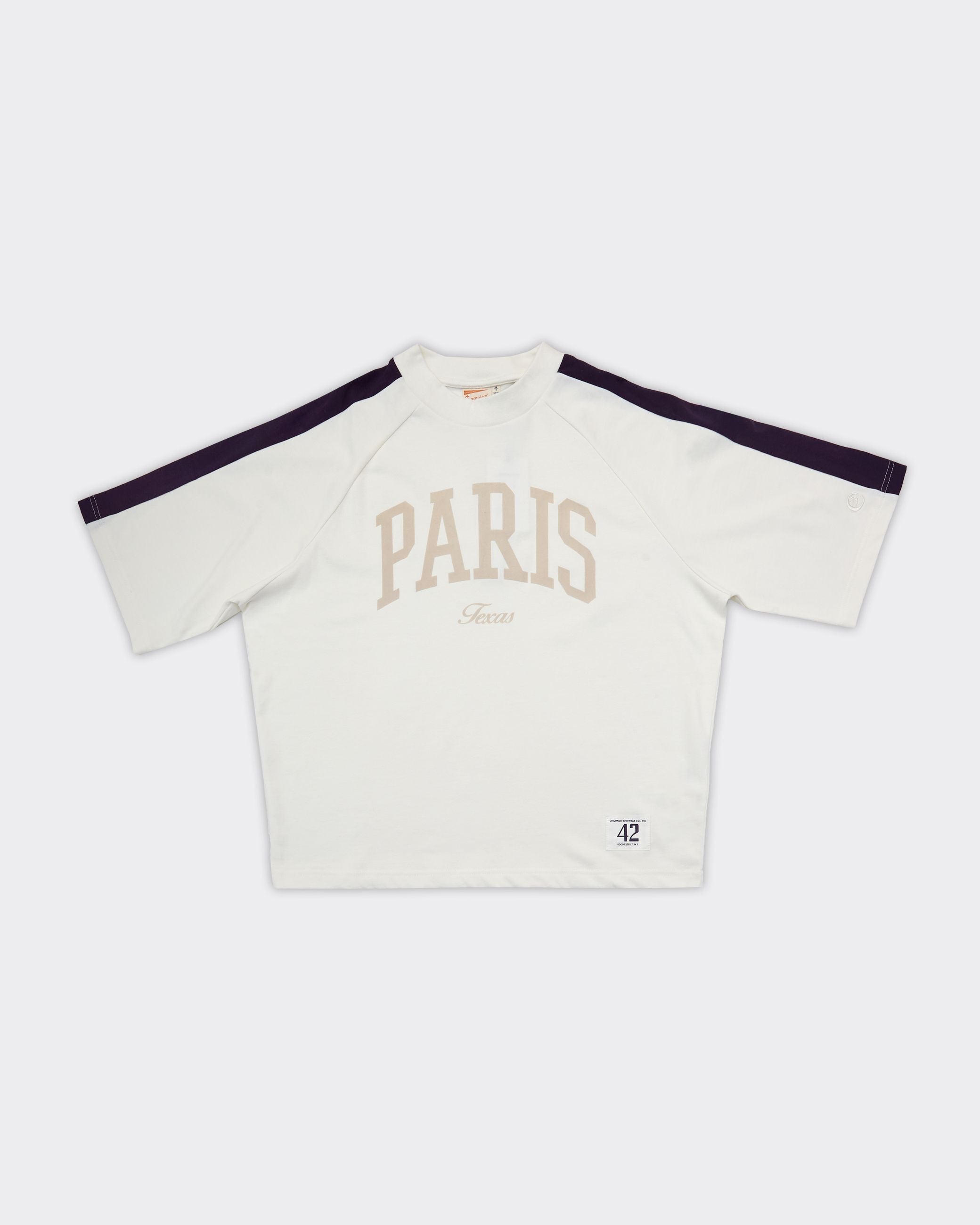 T-Shirt Paris Crewneck Boxy Bianca