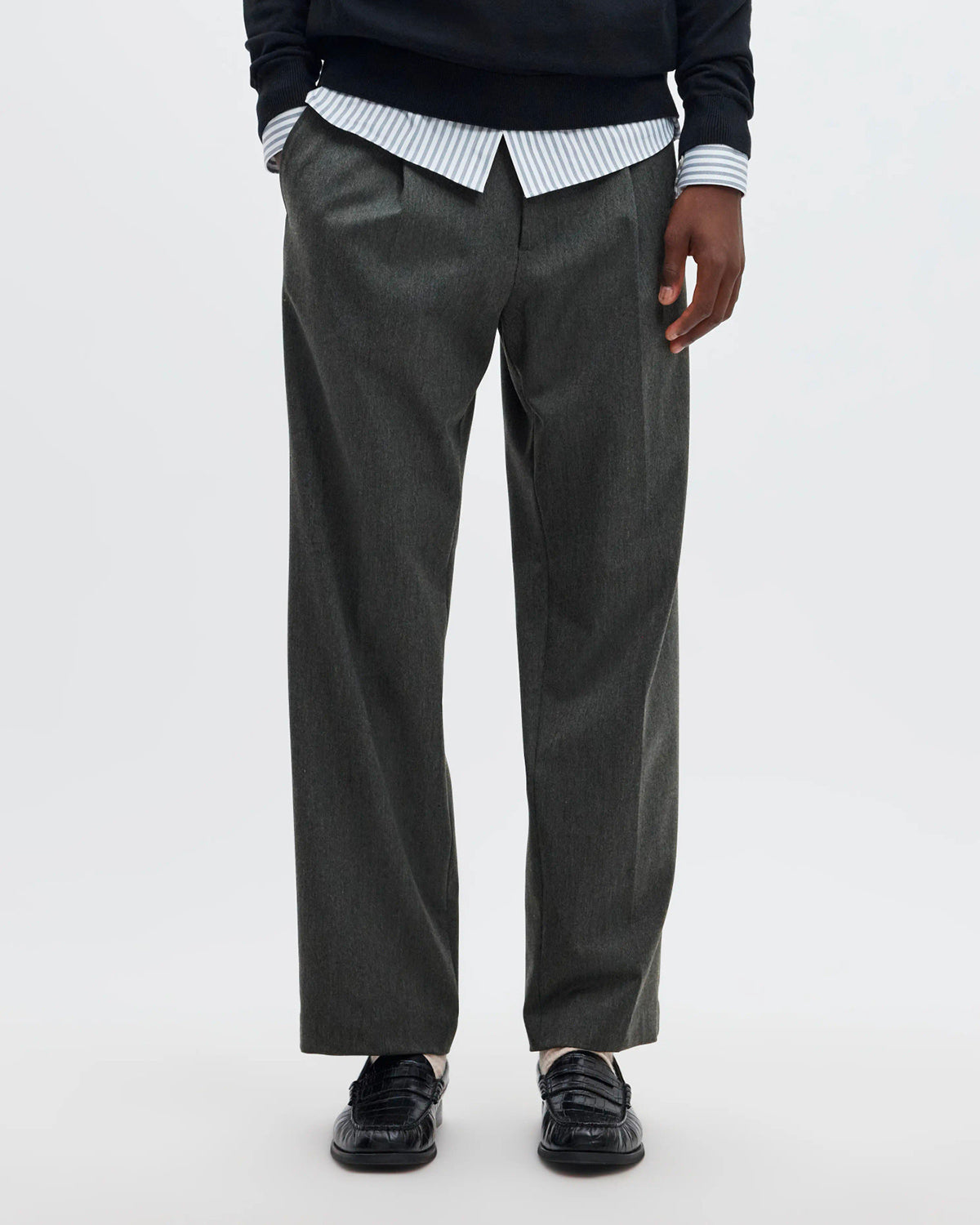 Pantalone Finn Loose Flex Medium Grey Melange