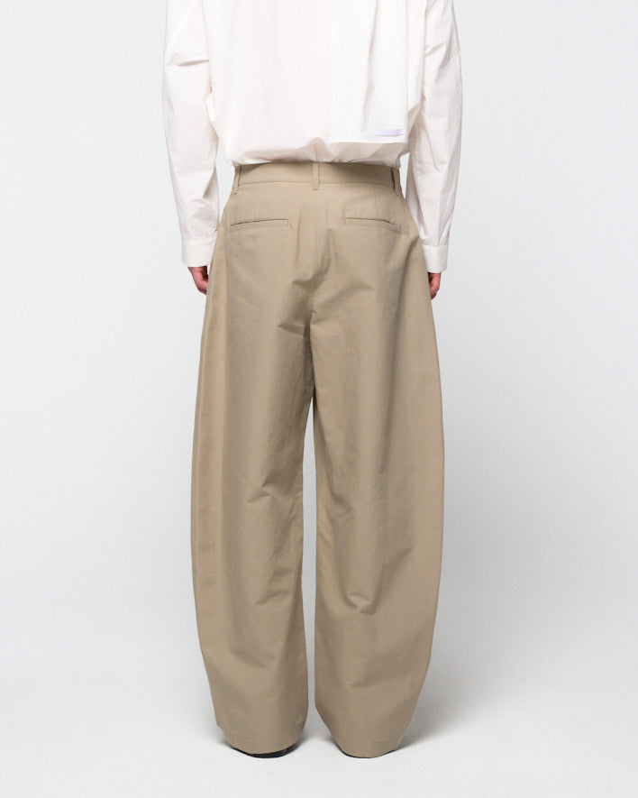 Pantalone Curved Long Beige