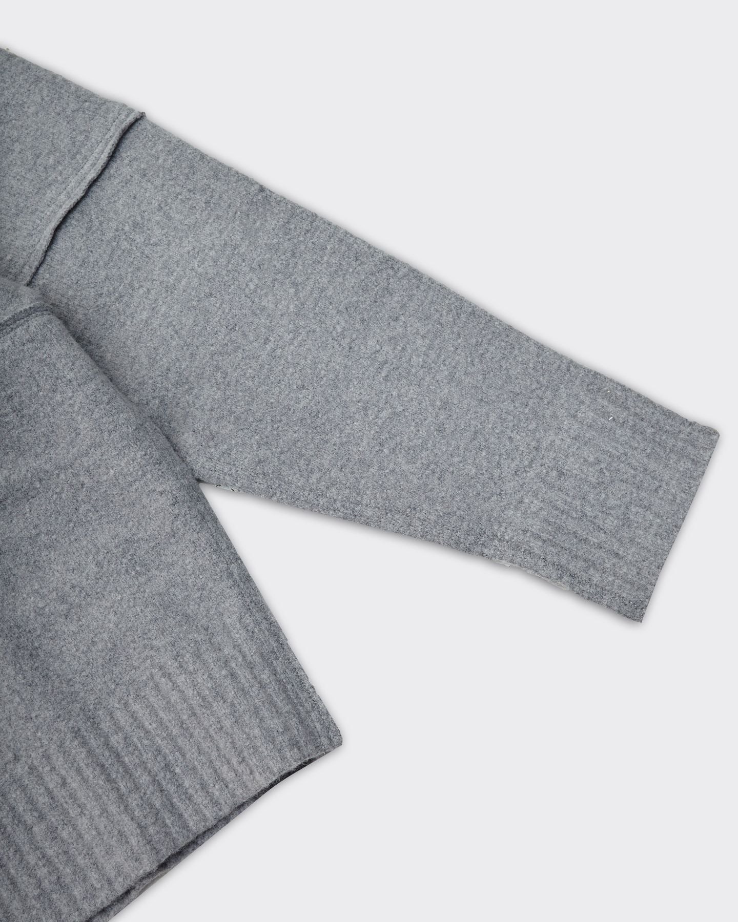 Knit Construct Sweater Grey