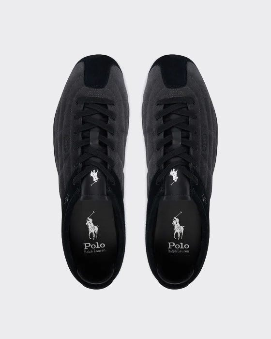 Sneakers Rl Racer Quilted Suede Nere