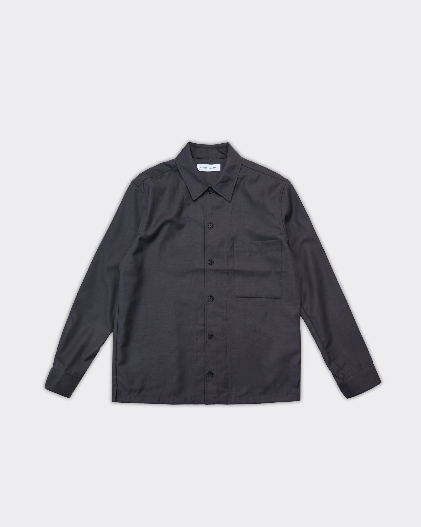 Overshirt Sadamon Black Oyster