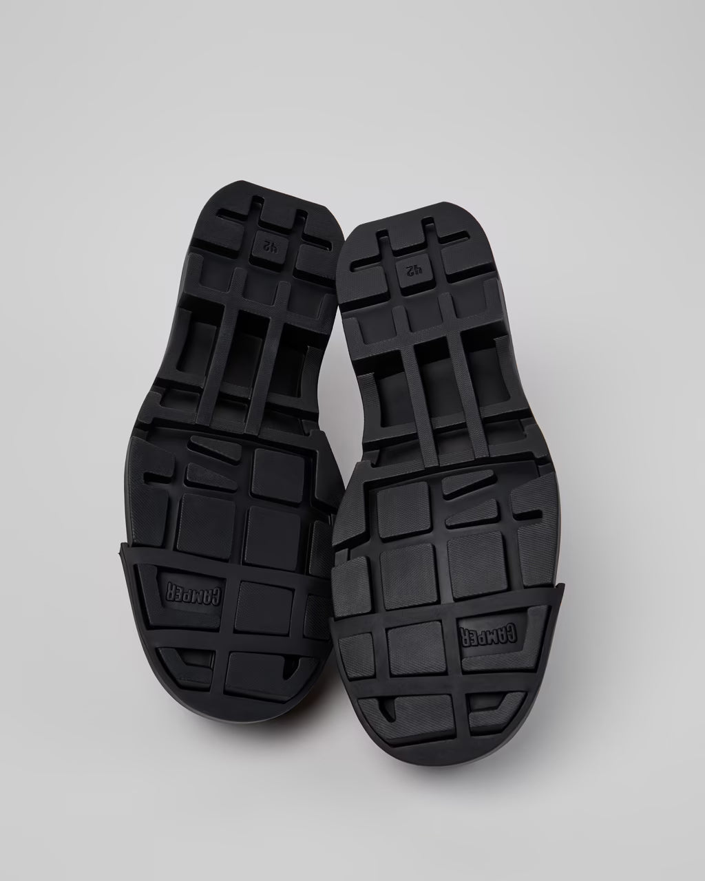 Black Leather Junction Shoe